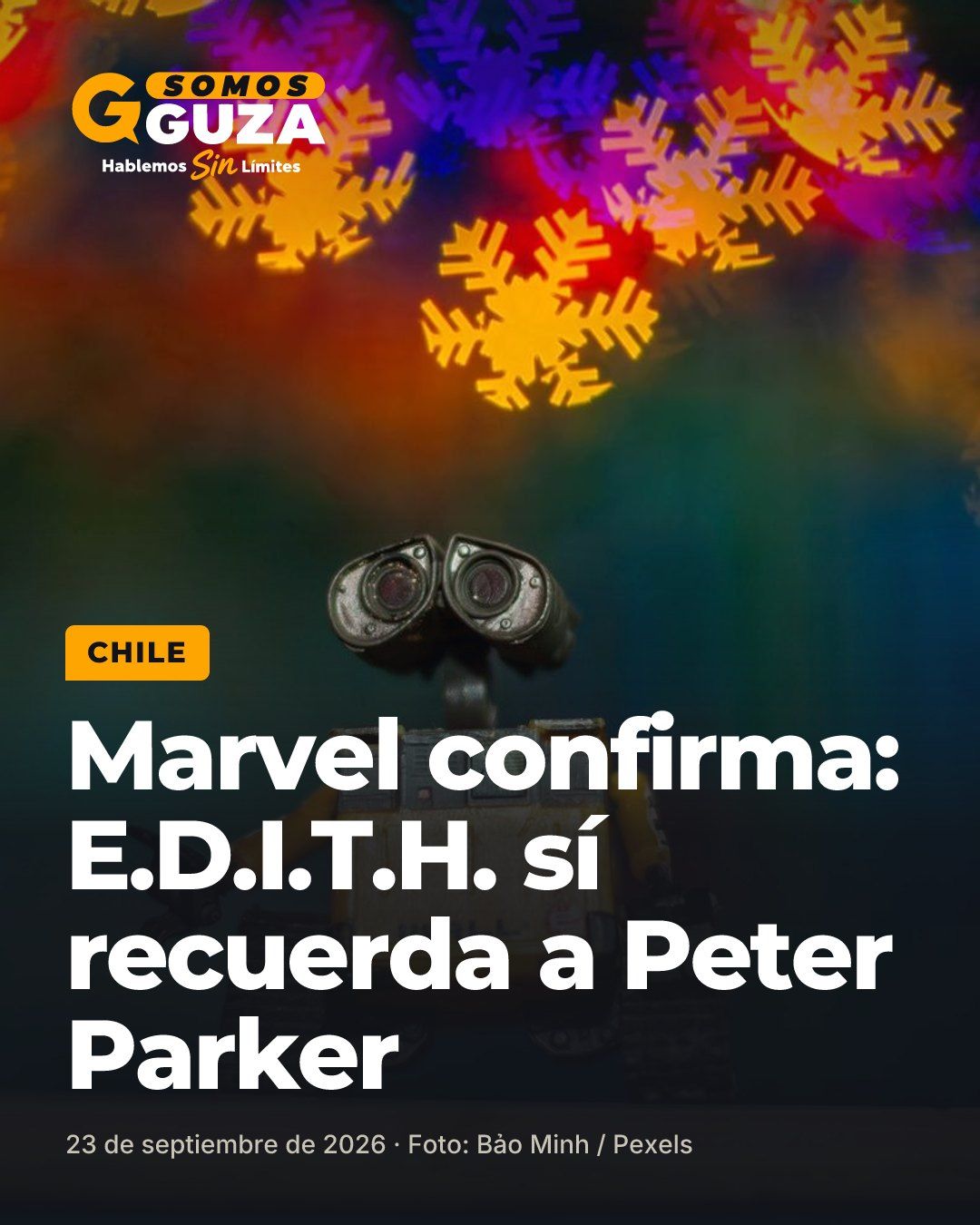 Foto 1 de 2: Marvel confirma: E.D.I.T.H. sí recuerda a Peter Parker