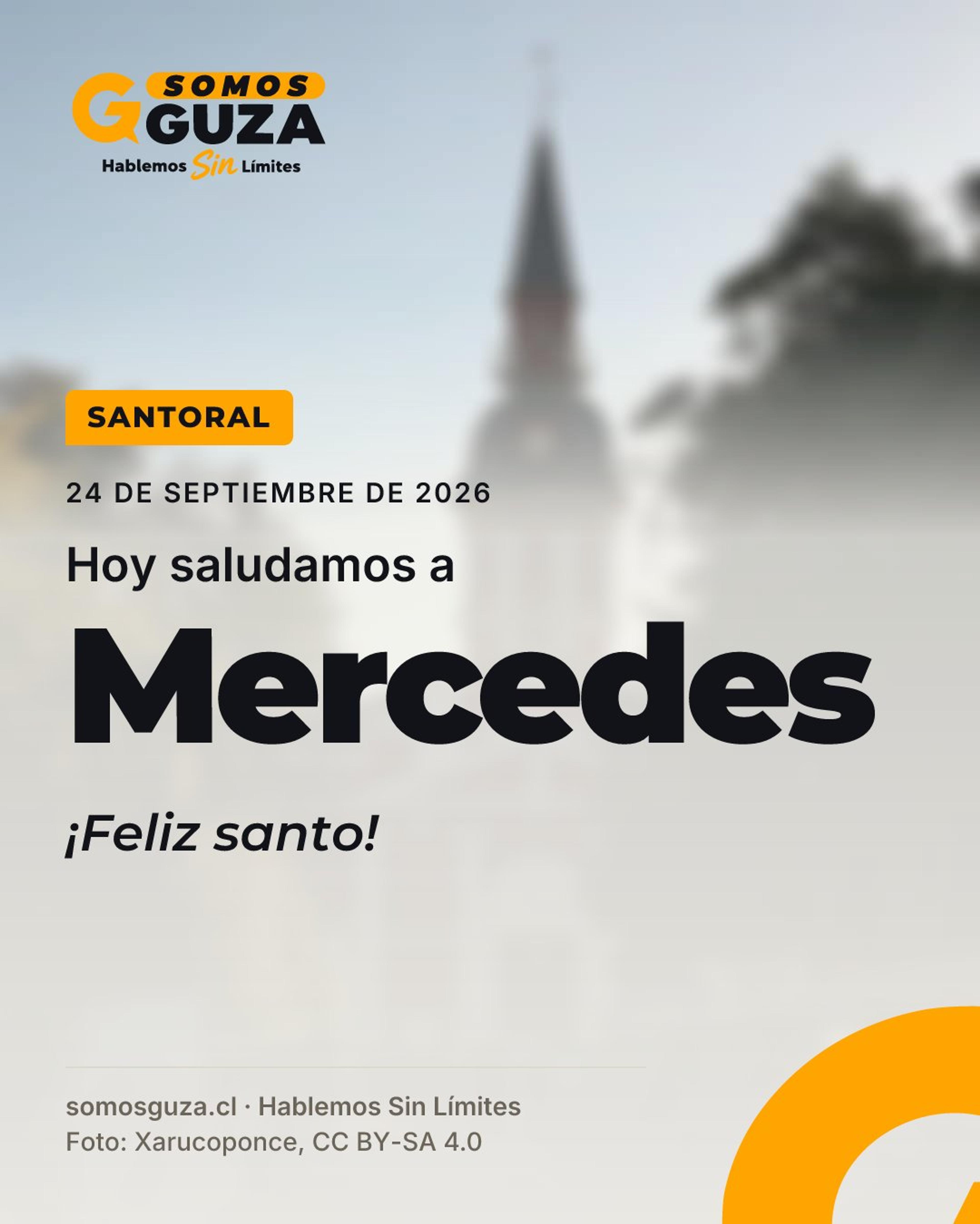 Foto 2 de 3: 24 de septiembre de 2026. Hoy saludamos a Mercedes. ¡Feliz santo!