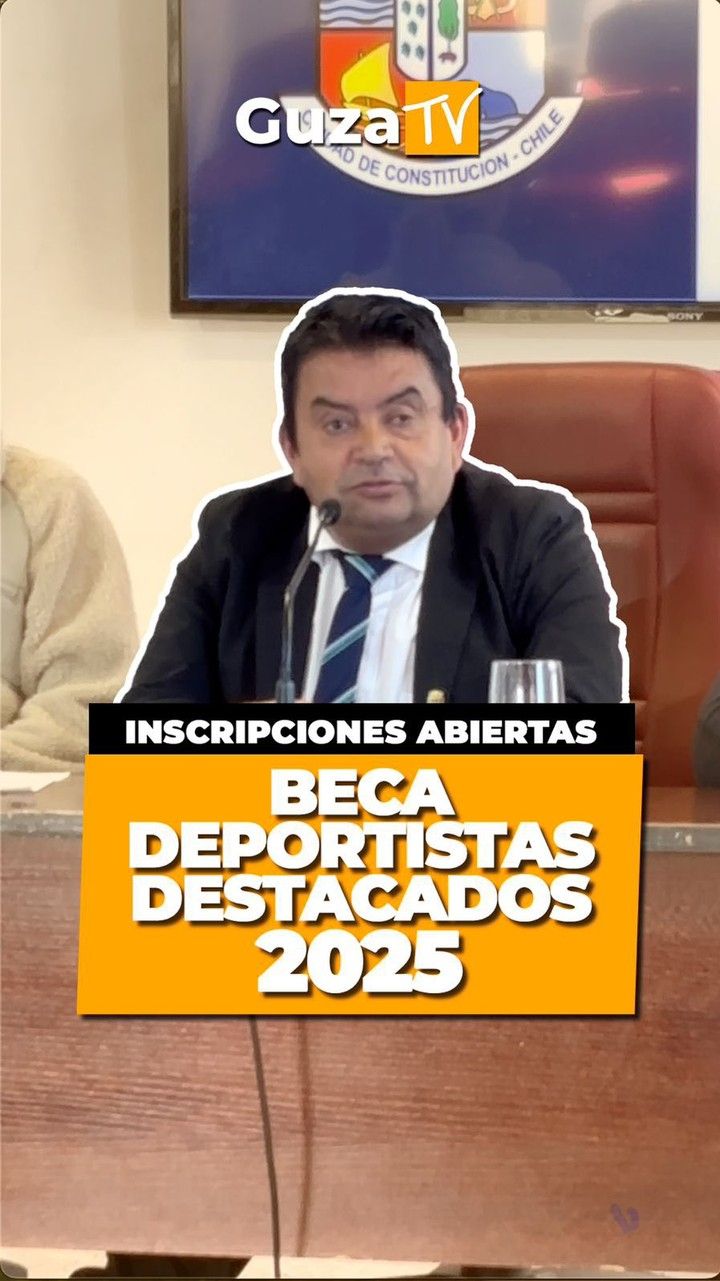 Portada del video: La Municipalidad de Constitución abre las postulaciones a las becas deportivas 2025, para seguir…