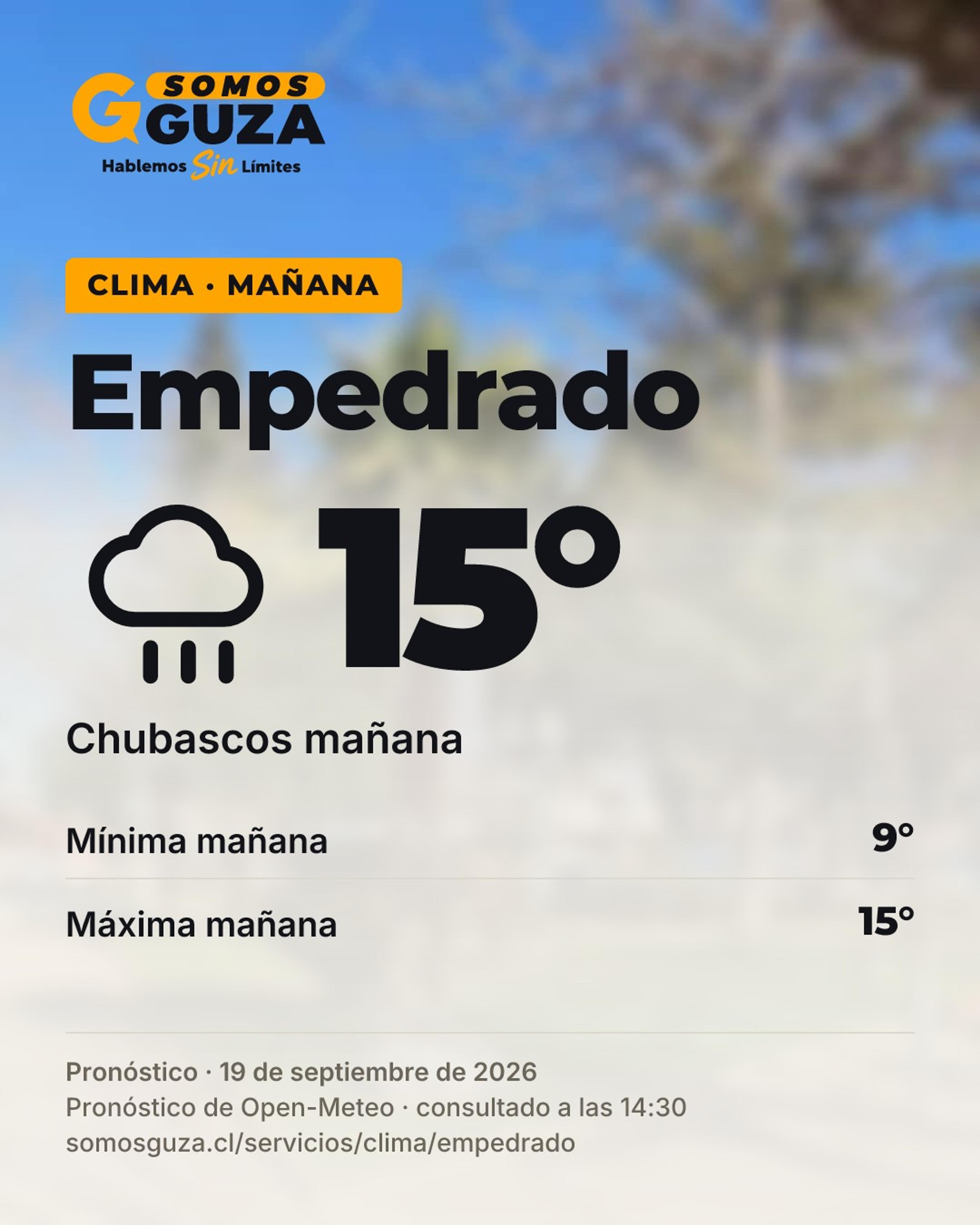 Foto 3 de 5: El clima de mañana en la costa del Maule