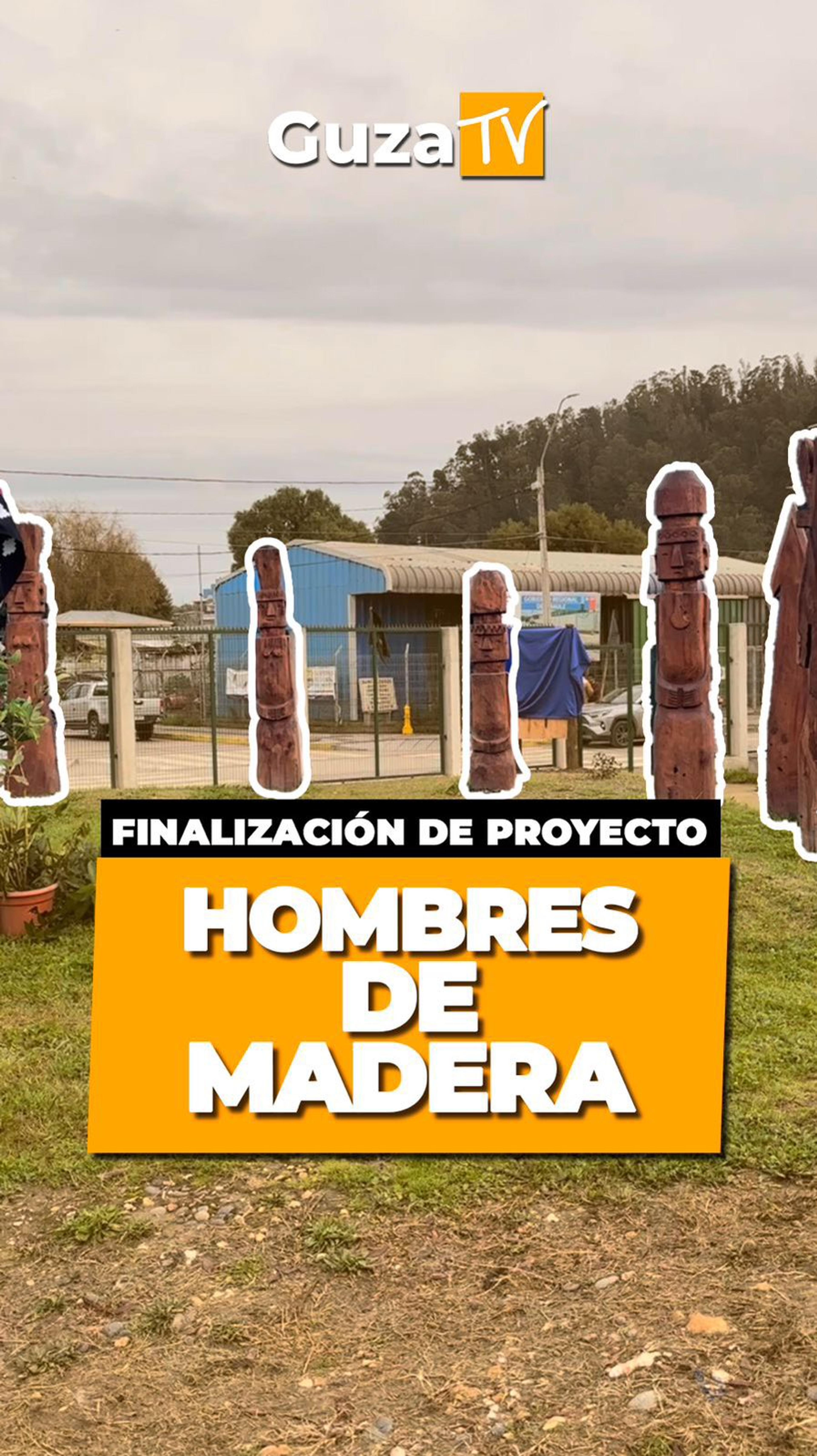 Portada del video: El sábado pasado, se dio cierre al proyecto que dió la creación e instalación de los Chemamüll (hombres de…
