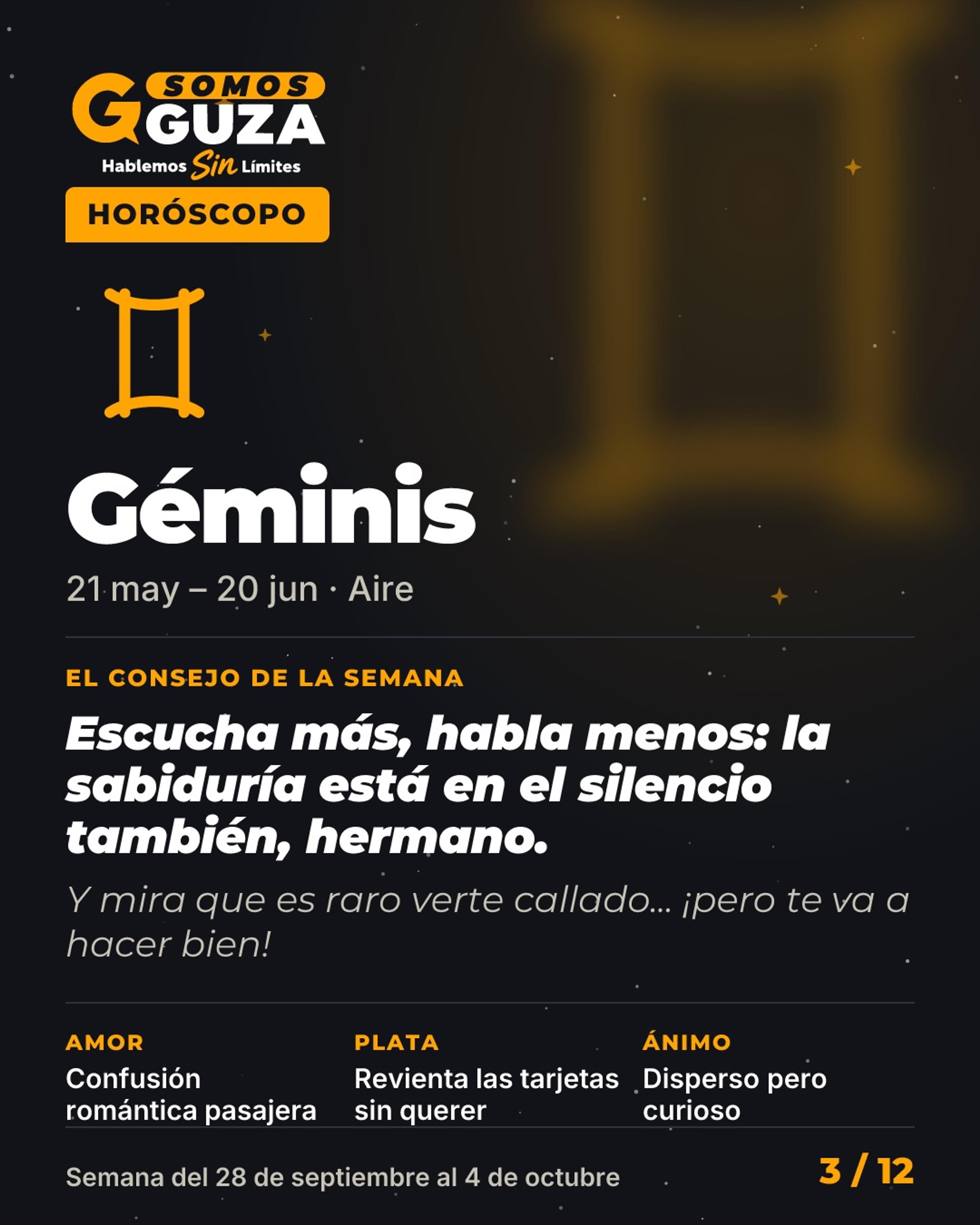 Foto 4 de 14: Horóscopo de la semana (semana del 28 de septiembre al 4 de octubre)