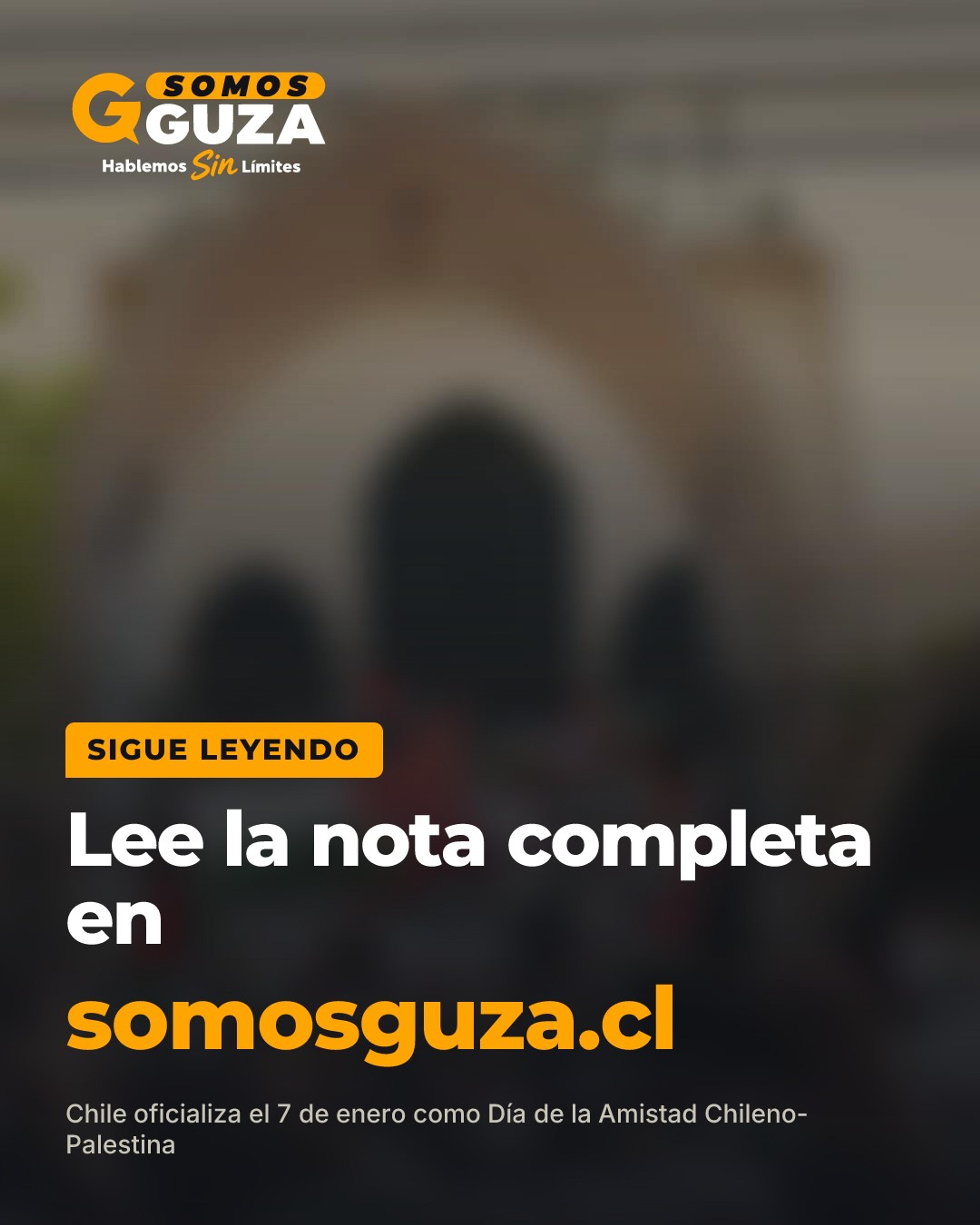 Foto 2 de 2: Chile oficializa el 7 de enero como Día de la Amistad Chileno-Palestina