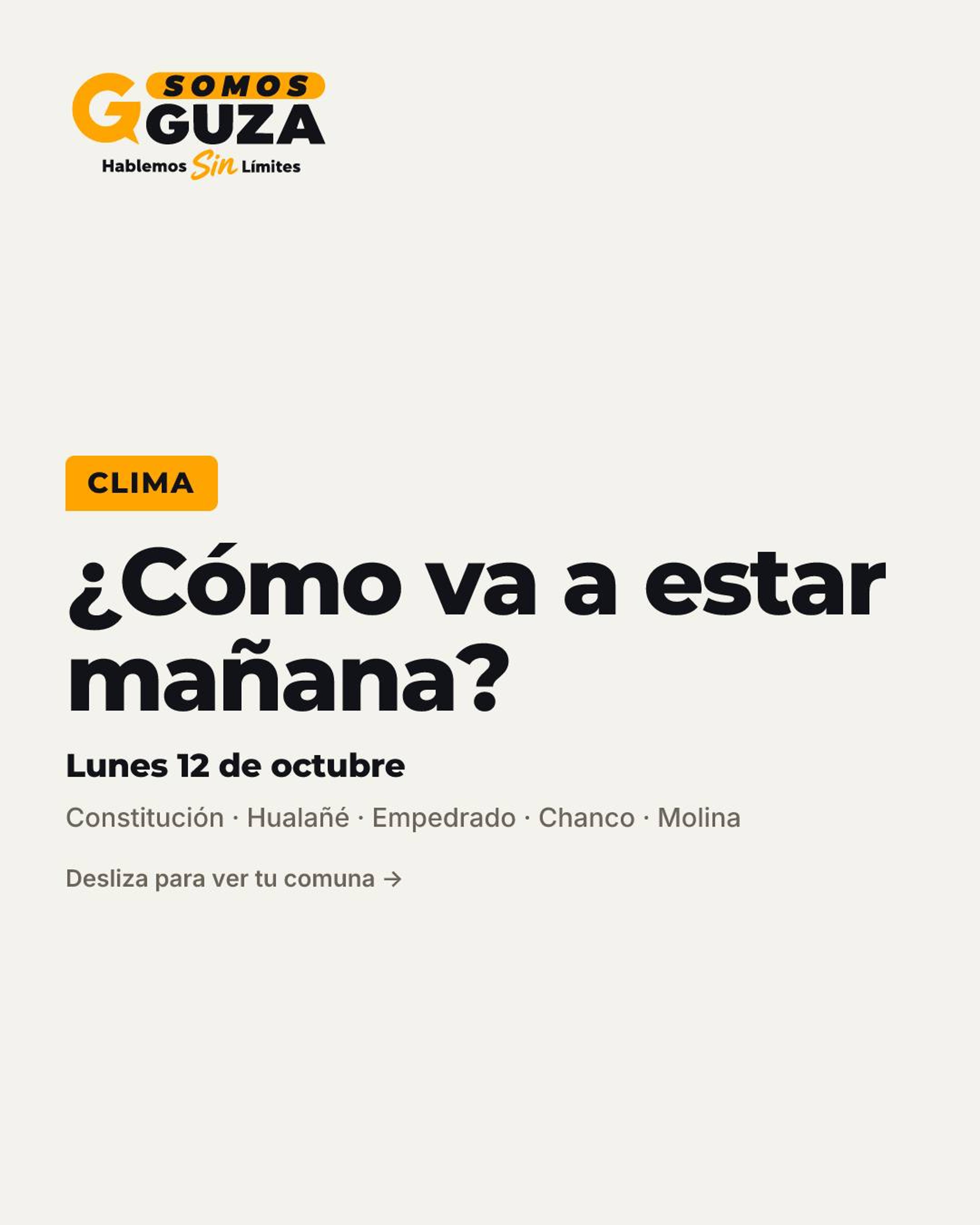 Foto 1 de 7: El clima de mañana en la costa del Maule