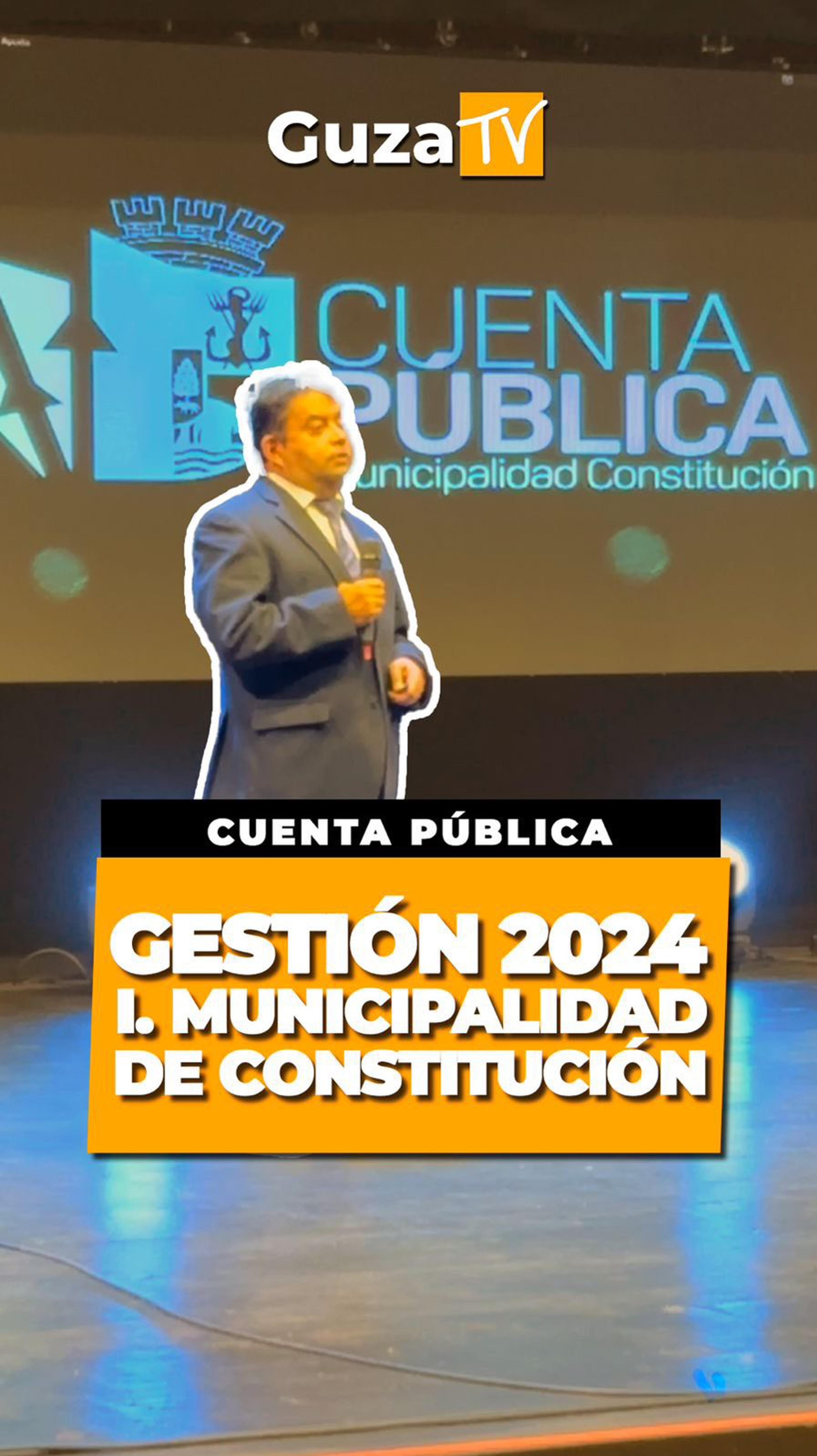 Portada del video: La Ilustre Municipalidad de Constitución presentó su Cuenta Pública del período 2024, destacando números…