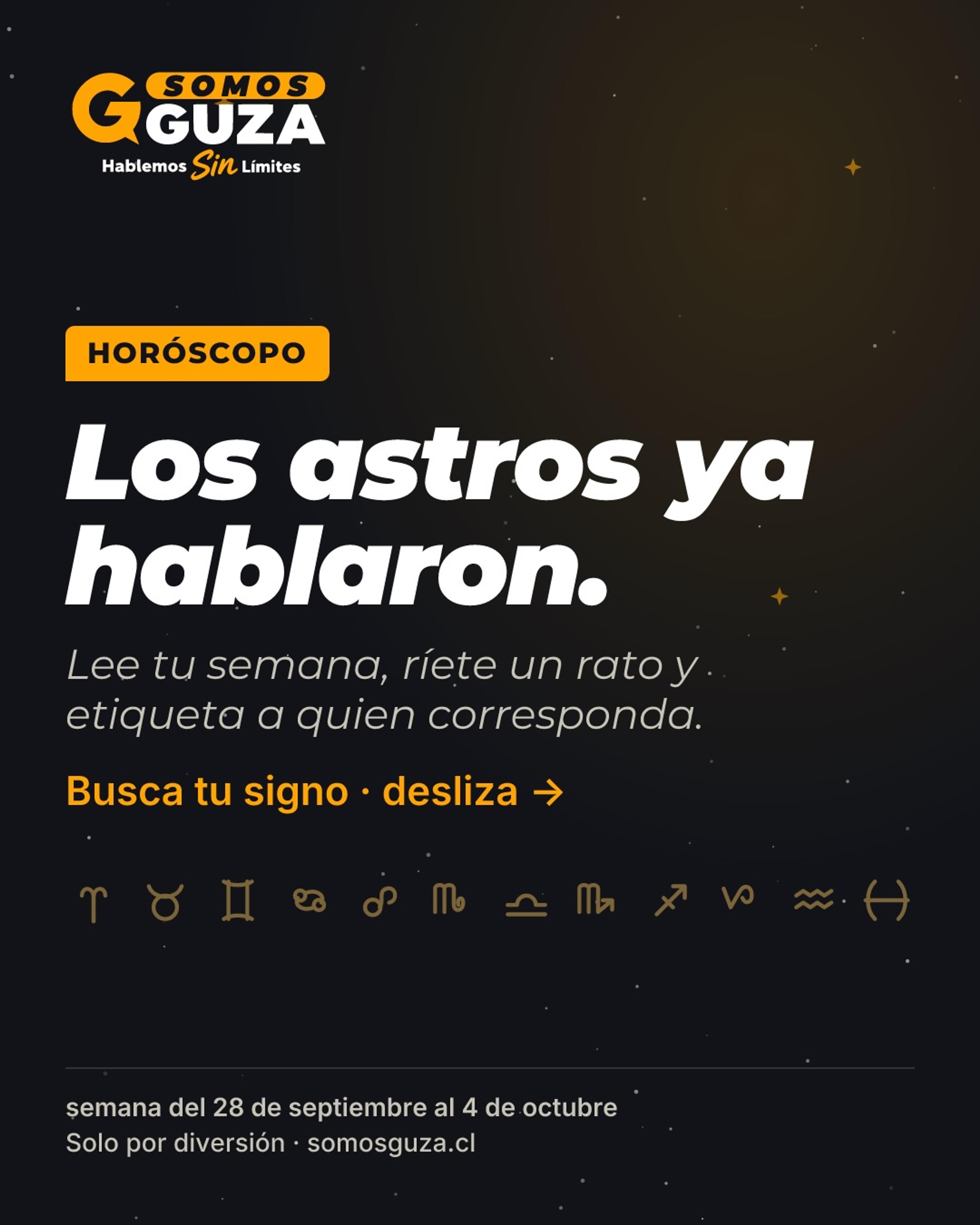 Foto 1 de 14: Horóscopo de la semana (semana del 28 de septiembre al 4 de octubre)