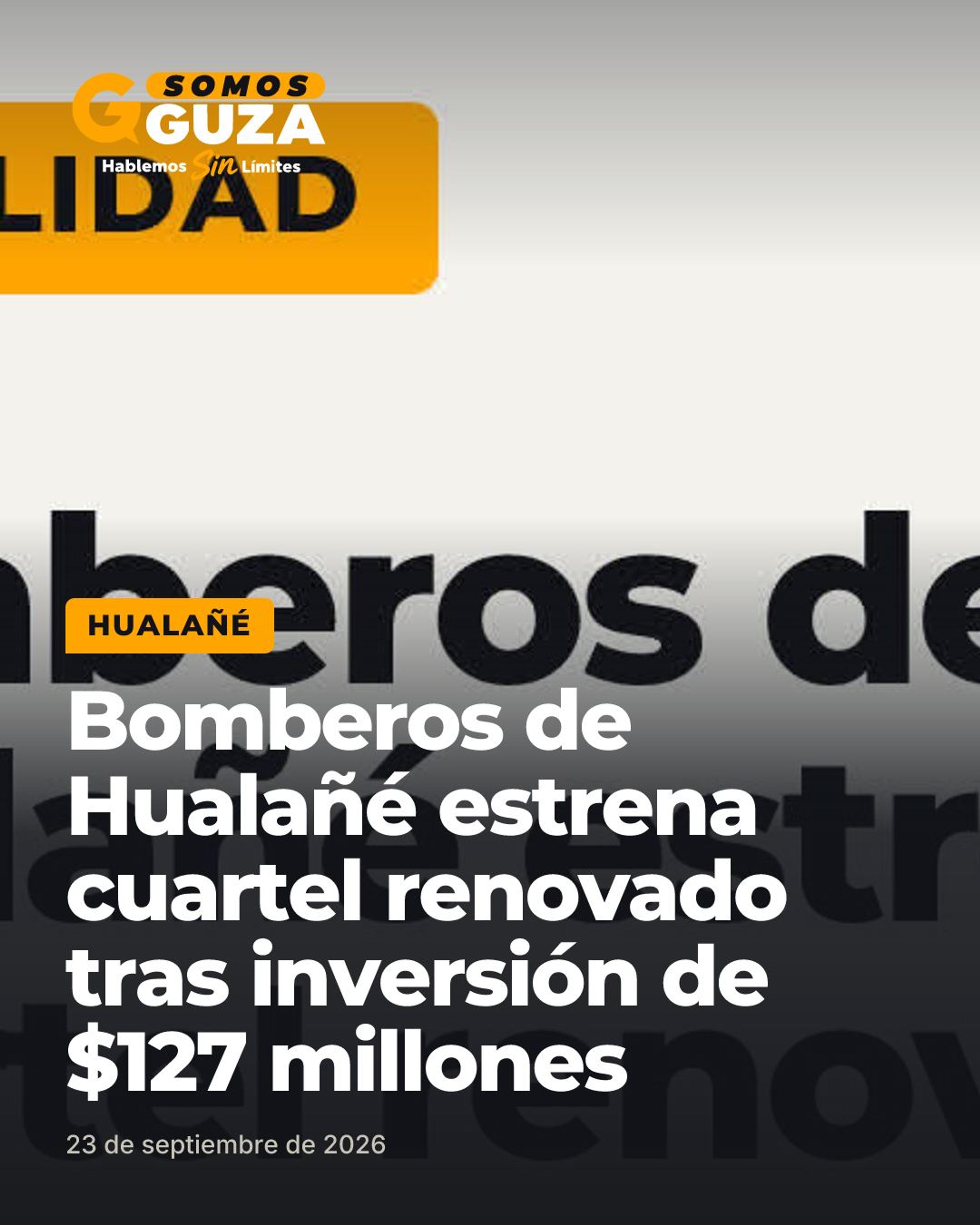 Foto 1 de 2: Bomberos de Hualañé estrena cuartel renovado tras inversión de $127 millones