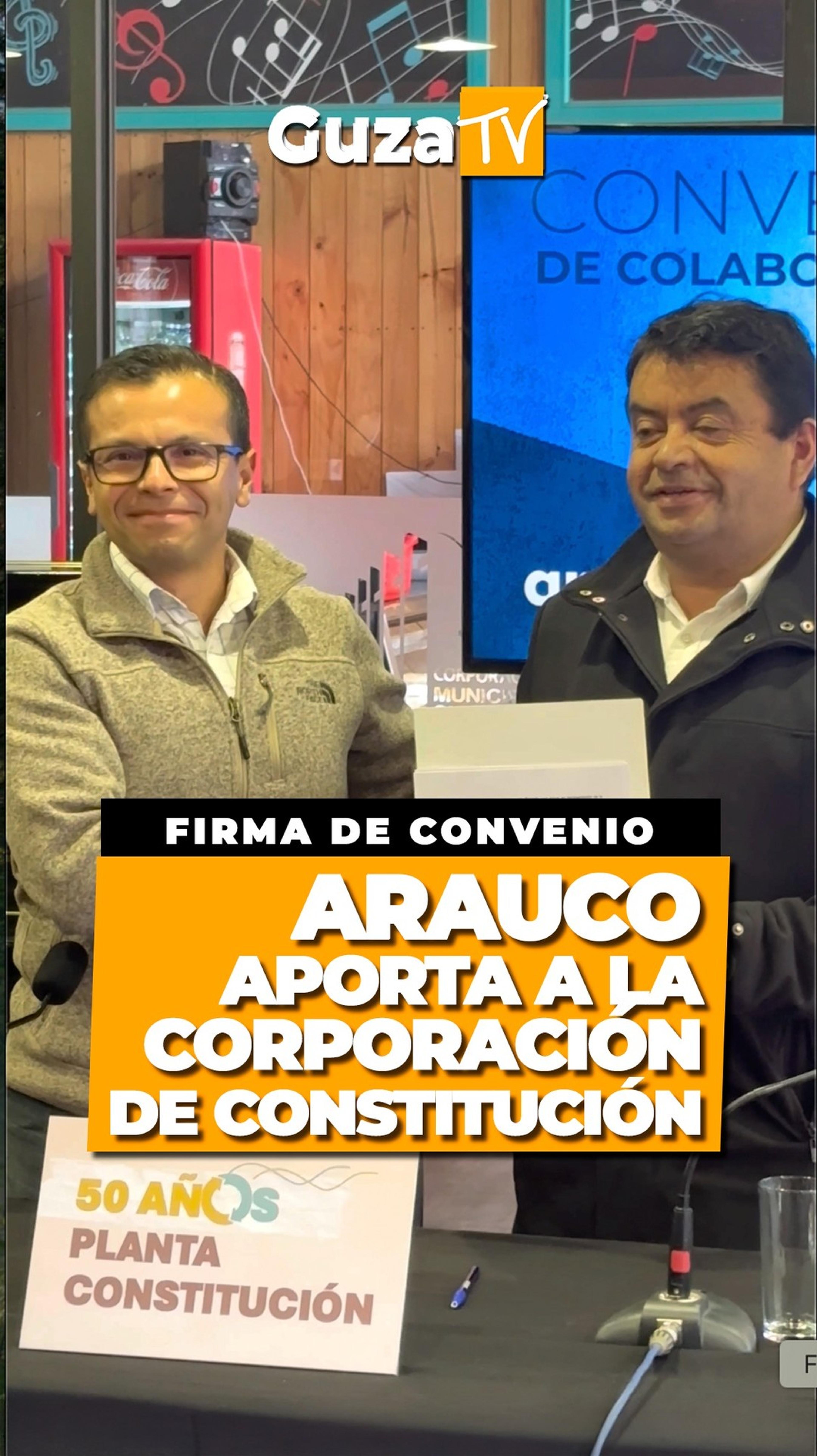 Portada del video: Hoy se concretó un nuevo paso por la cultura local: Arauco y la Corporación Cultural de Constitución…
