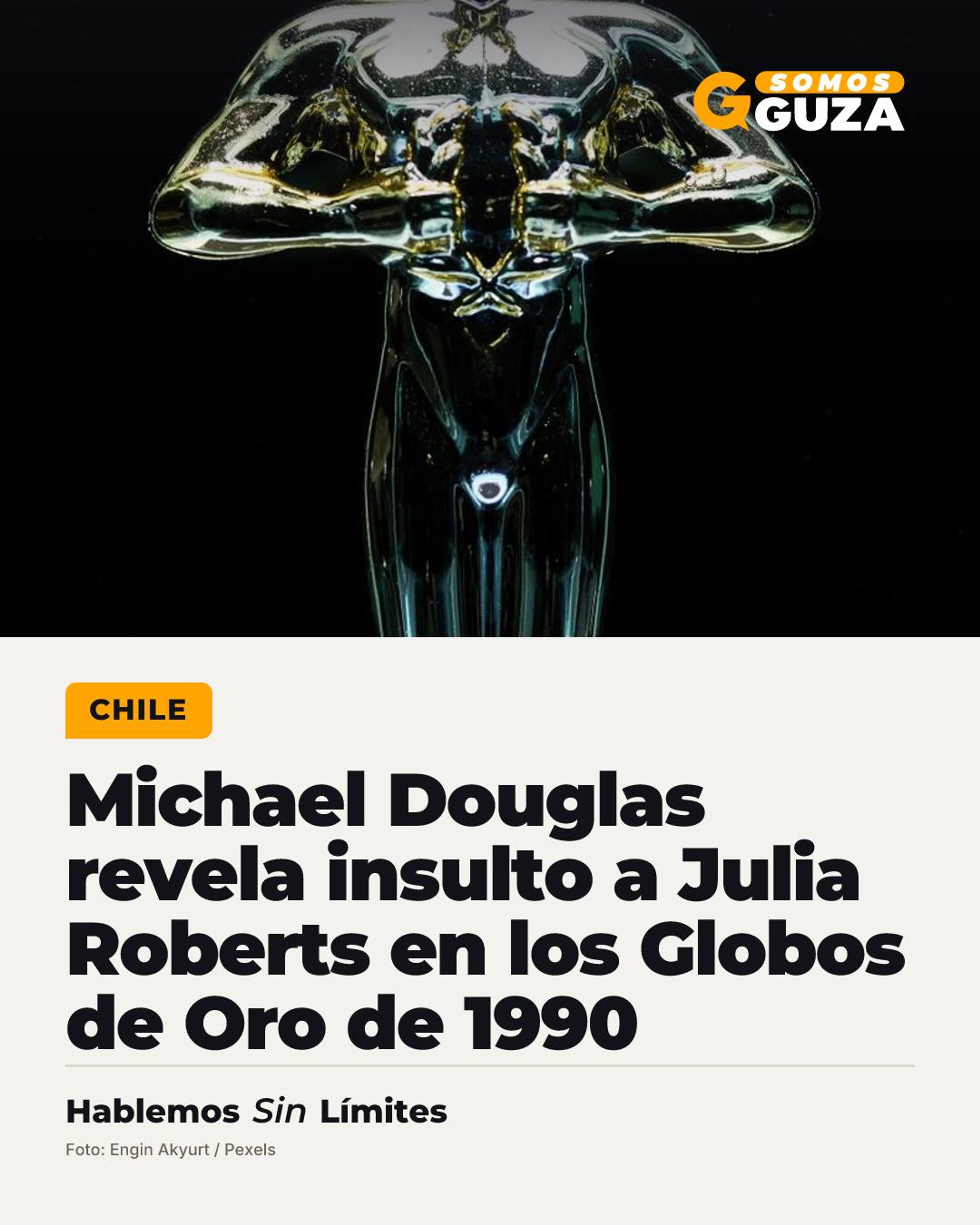 Michael Douglas revela insulto a Julia Roberts en los Globos de Oro de 1990