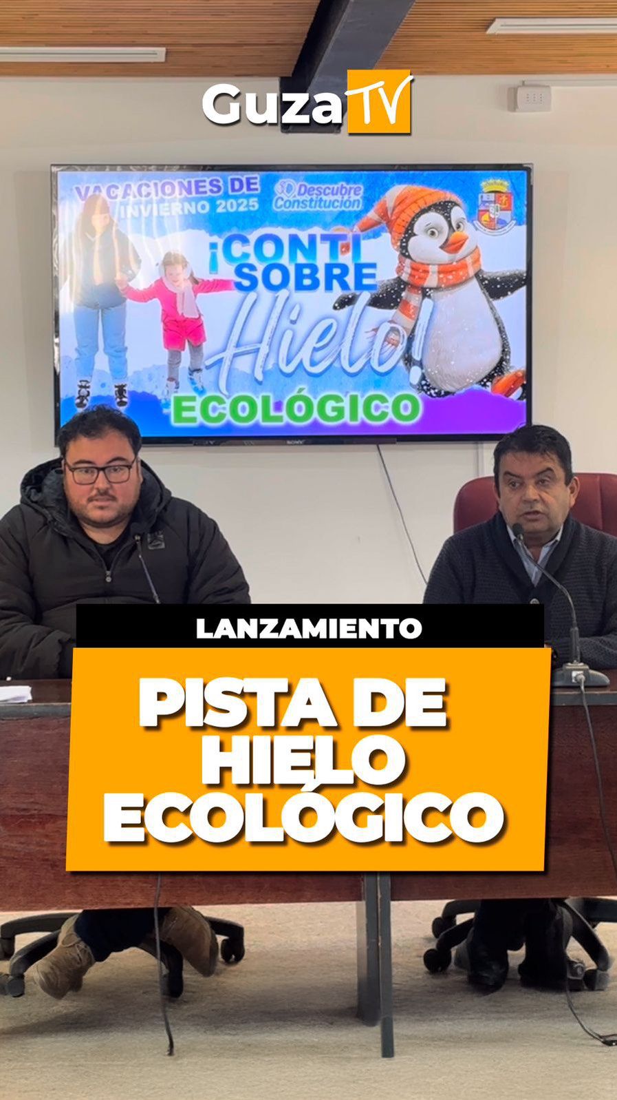 Portada del video: La Municipalidad de Constitución anunció la instalación de una pista de hielo para que niños y niñas de la…