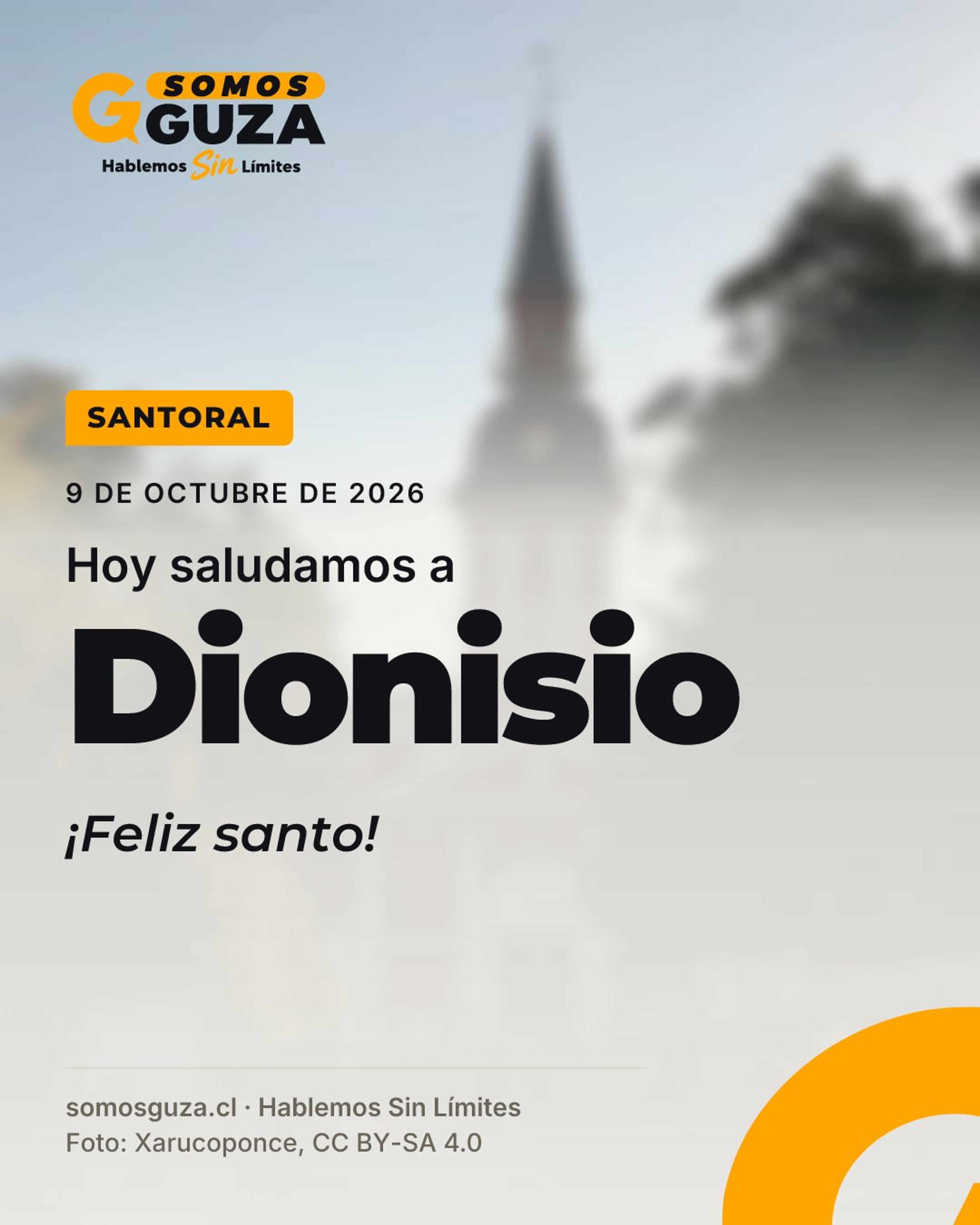Foto 2 de 3: 9 de octubre de 2026. Hoy saludamos a Dionisio. ¡Feliz santo!