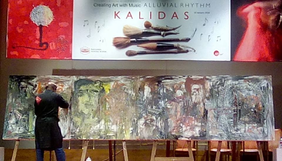 ALLUVIAL RHYTHM: Creating Art with Music by KALIDAS KARMAKAR