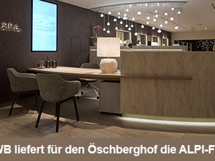 Die HWB liefert für den Öschberghof die ALPI-Furniere