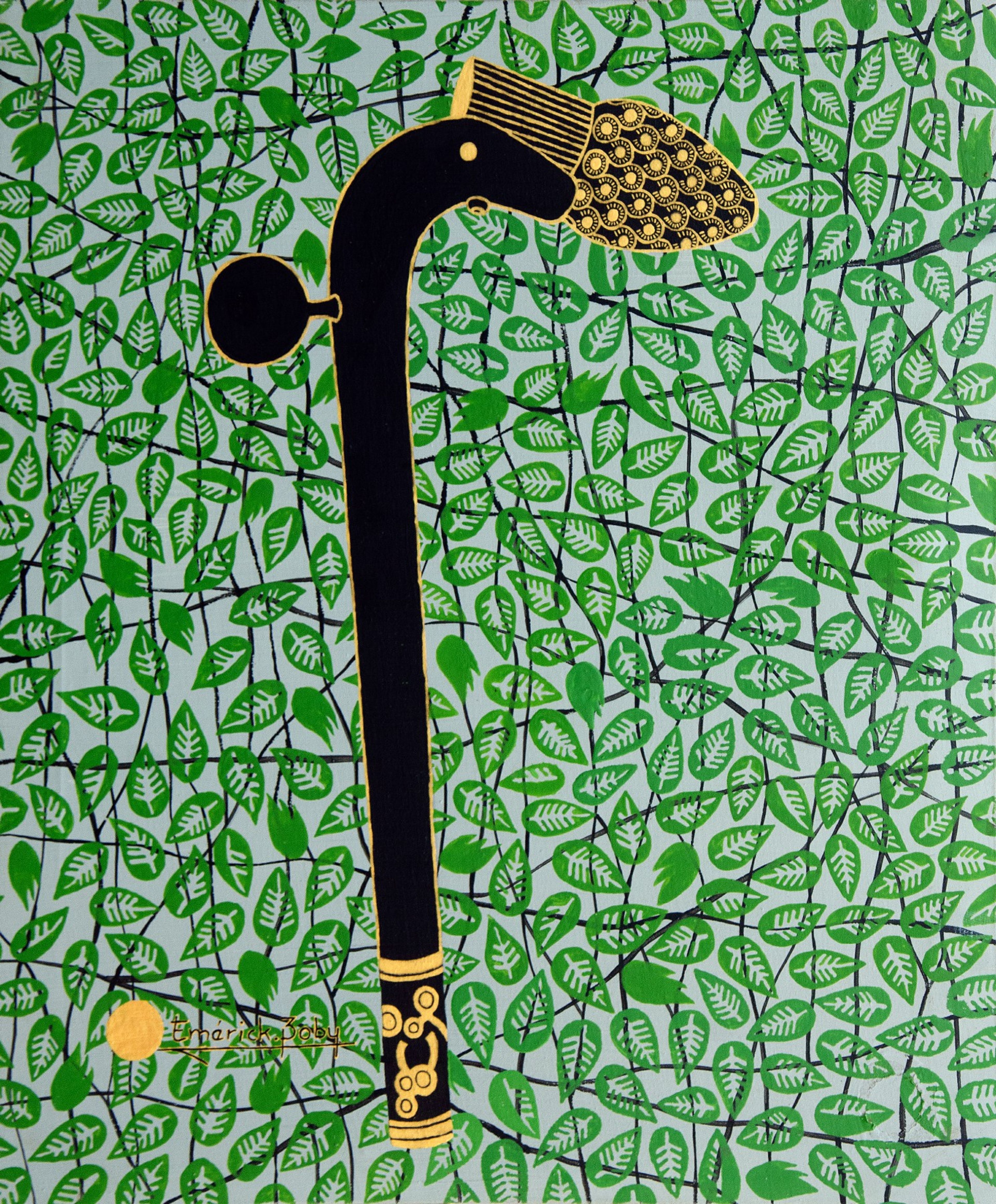 Peinture « Kpota Dada ton », 2022, série Récades, par Emérick Boby