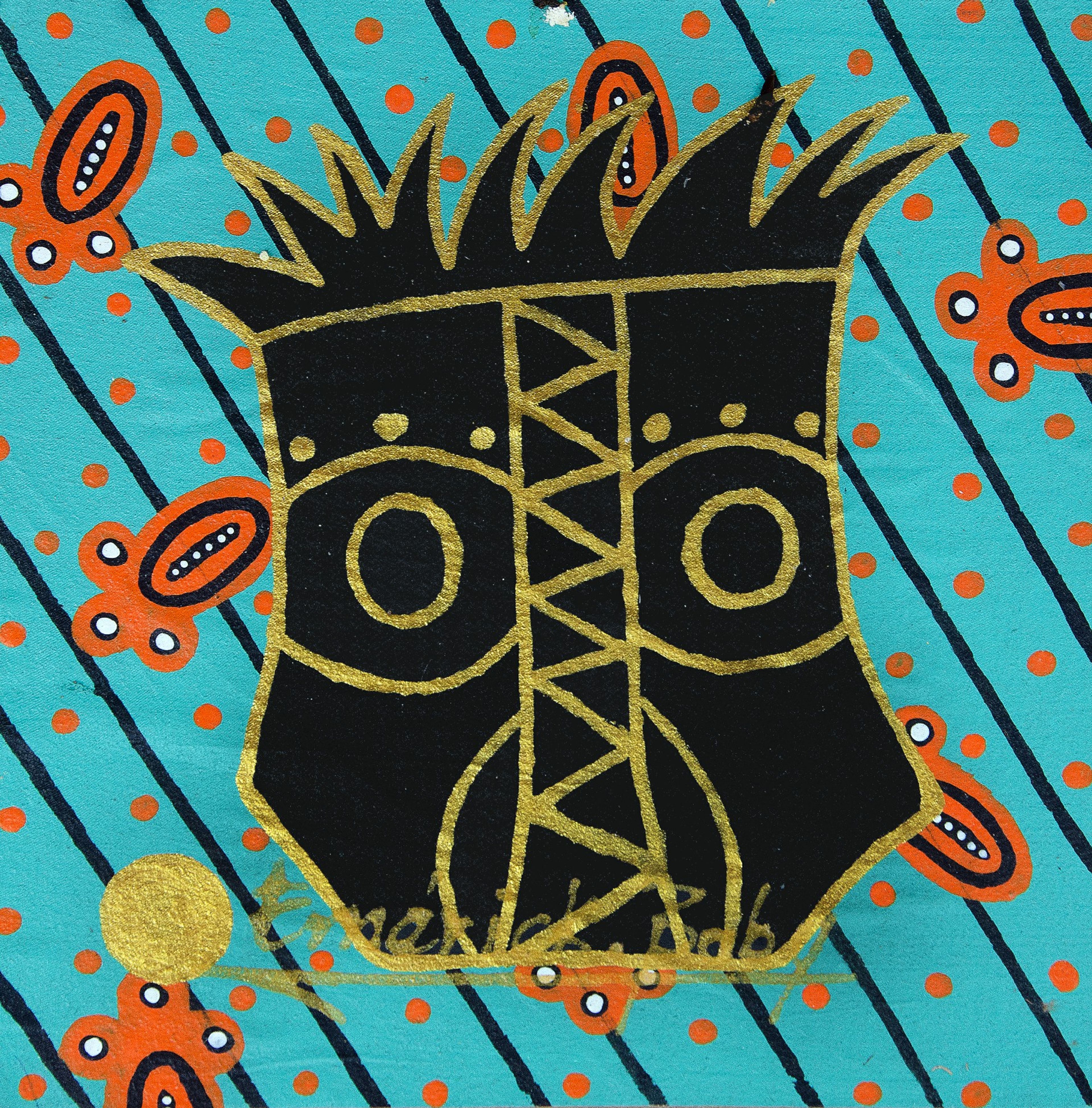 Peinture « Sans titre », 2023, série Quand on était enfants, on dessinait., par Emérick Boby