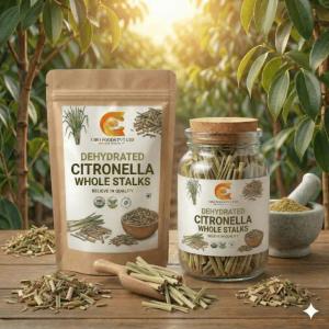 Premium Organic Dehydrated Citronella Whole Stalks