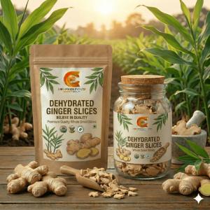 Premium Organic Dehydrated Ginger Slices