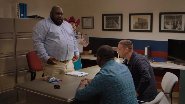 It didn't get any wood. Look. No wood. Flat as a board. You know? Well, that's a piss dot right there. Sometimes when I urin