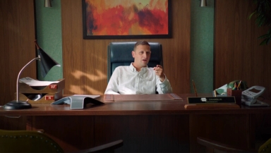 You run a business with your son, and I'm corny? You couldn't even find another grown man to go into