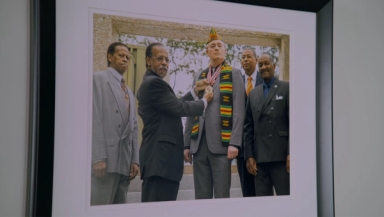 Sam, you'll be interested in this. It's the ceremony where I became an honorary black man. That's why
