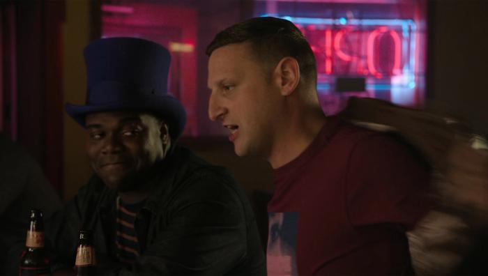 This is not my jacket. I don't know what you're talking about. Bye, nerd! Keep walking. Keep walking, nerd. Bye! Thank you. 