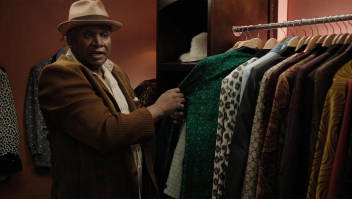 These are all the suits I wore back in my Motown days. Got married in that one. Got divorced in that one, same day. This one