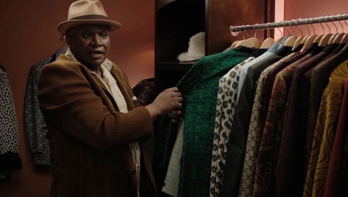 These are all the suits I wore back in my Motown days. Got married in that one. Got divorced in that one, same day. This one
