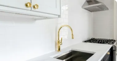 Picture of new kitchen sink