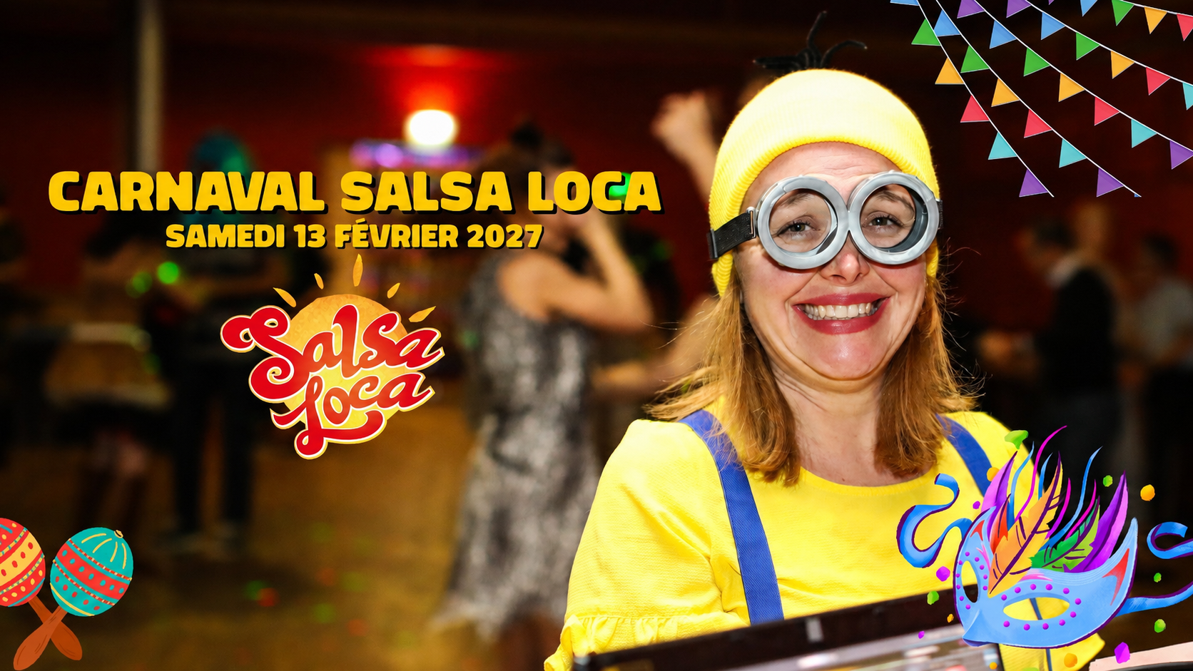 Affiche Carnaval Salsa Loca 14 – Samedi 13 février 2027