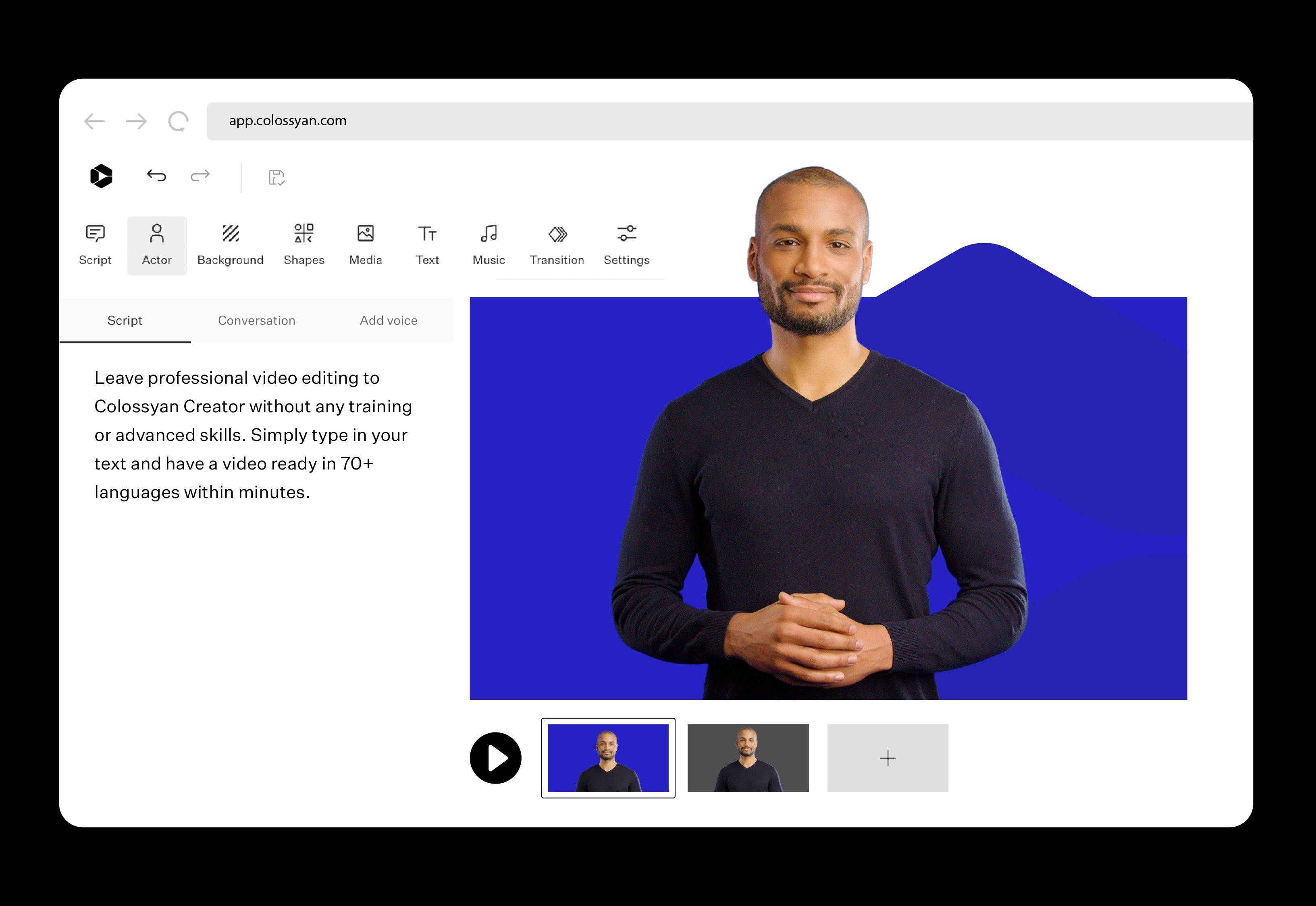 Image Credits: Colossyan Inc.