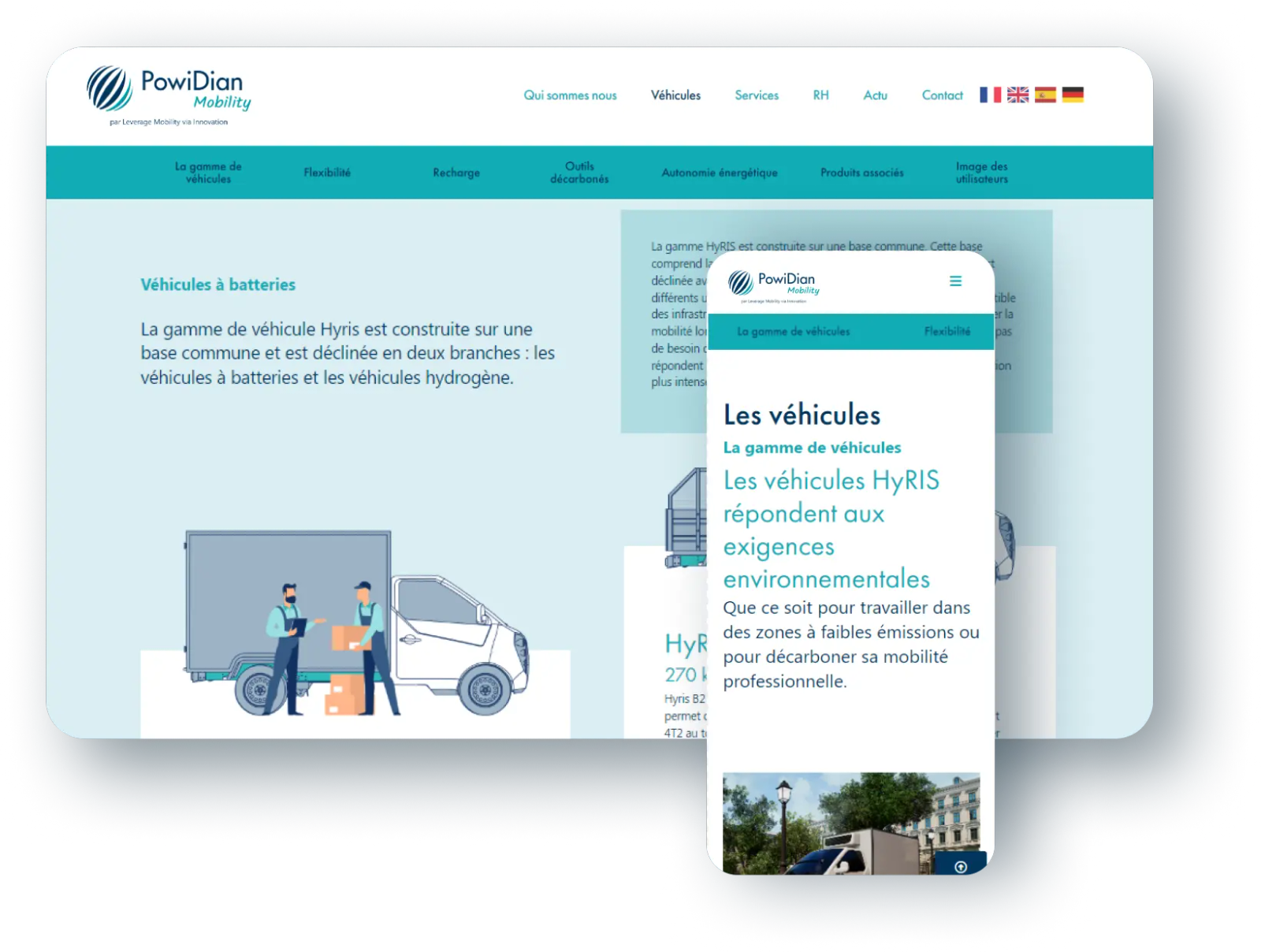 Aperçu du projet Powidian Mobility