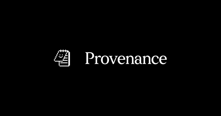 Document icon beside the text “Provenance”.