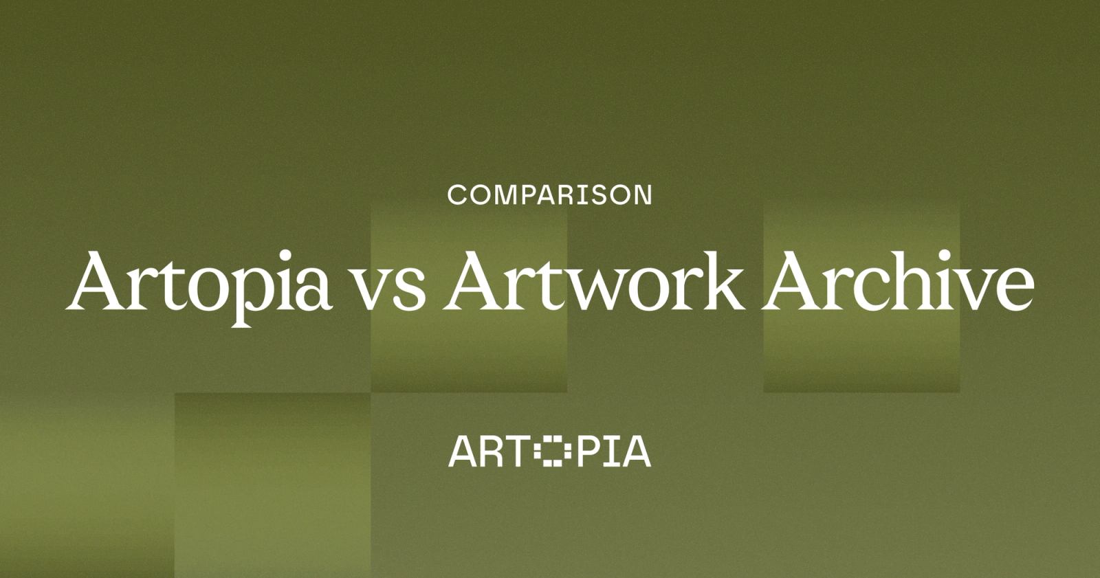 Comparison: Artopia vs Artwork Archive.