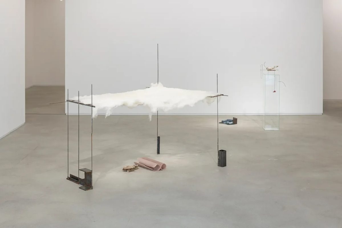 An installation of Nobuko Tsuchiya’s mixed-media sculptures at SCAI Piramide in Tokyo.