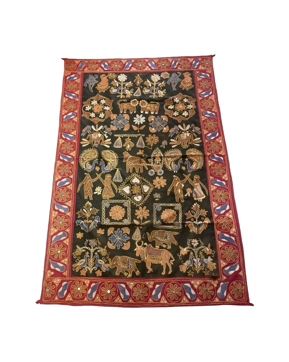 Mid 20th Century Kashmiri Embroidery — photograph 1