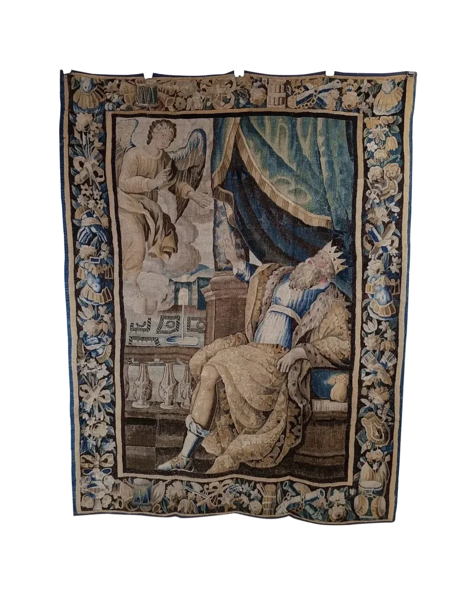 17th Century Flemish Wool and Silk Tapestry — photograph 1