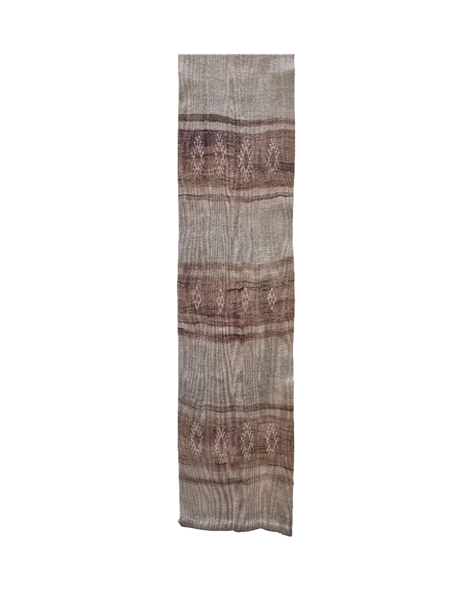 Vintage Navajo-Style Handwoven Wool Runner, 8’7” X 2’1” — photograph 1