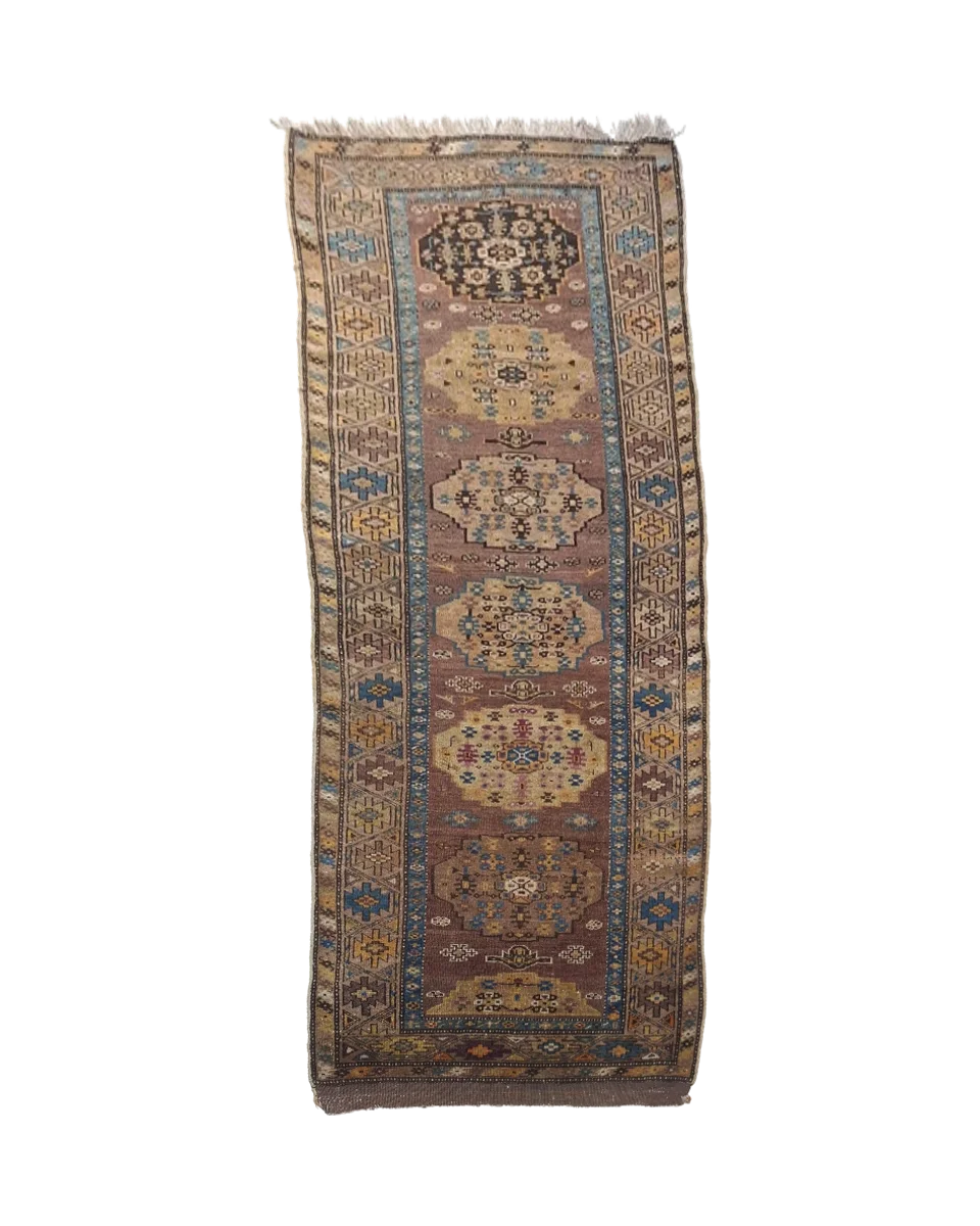 Vintage Persian Sarob Runner — photograph 1
