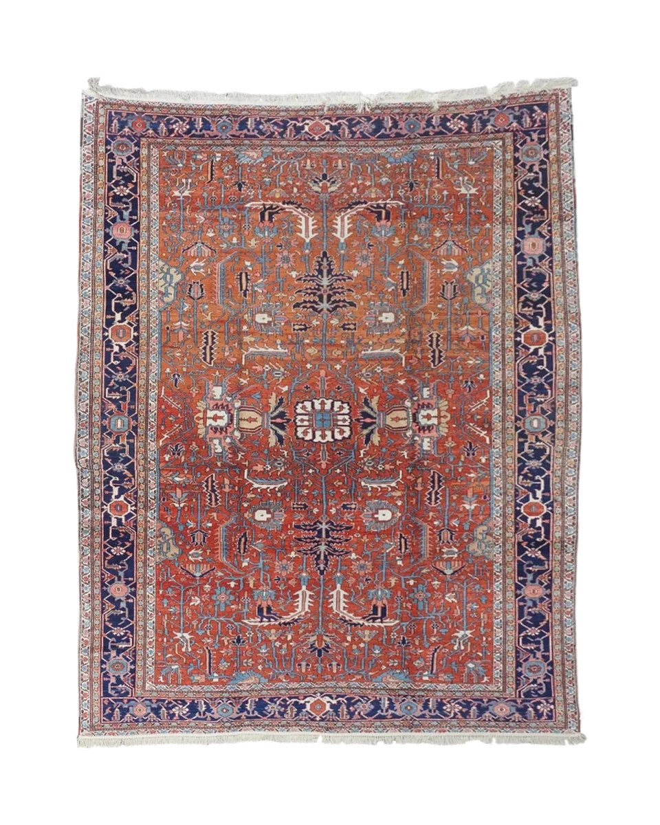 Circa 1920 Serapi Rusty Red All Over Design