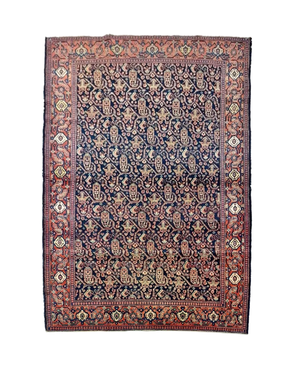 Antique Persian Senneh Rug — photograph 1