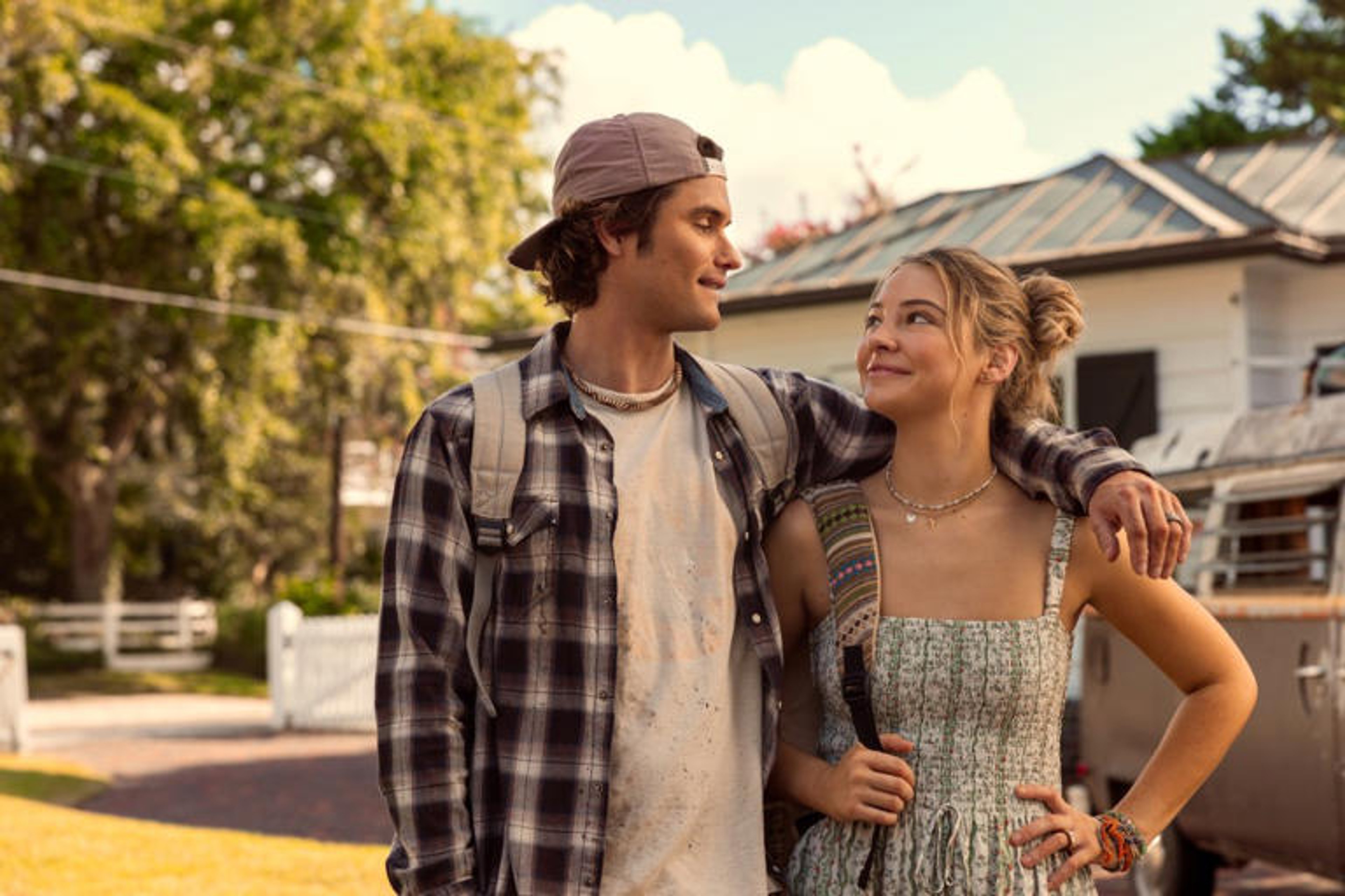 John B and Sarah stand together in official Outer Banks Season 5 imagery.
