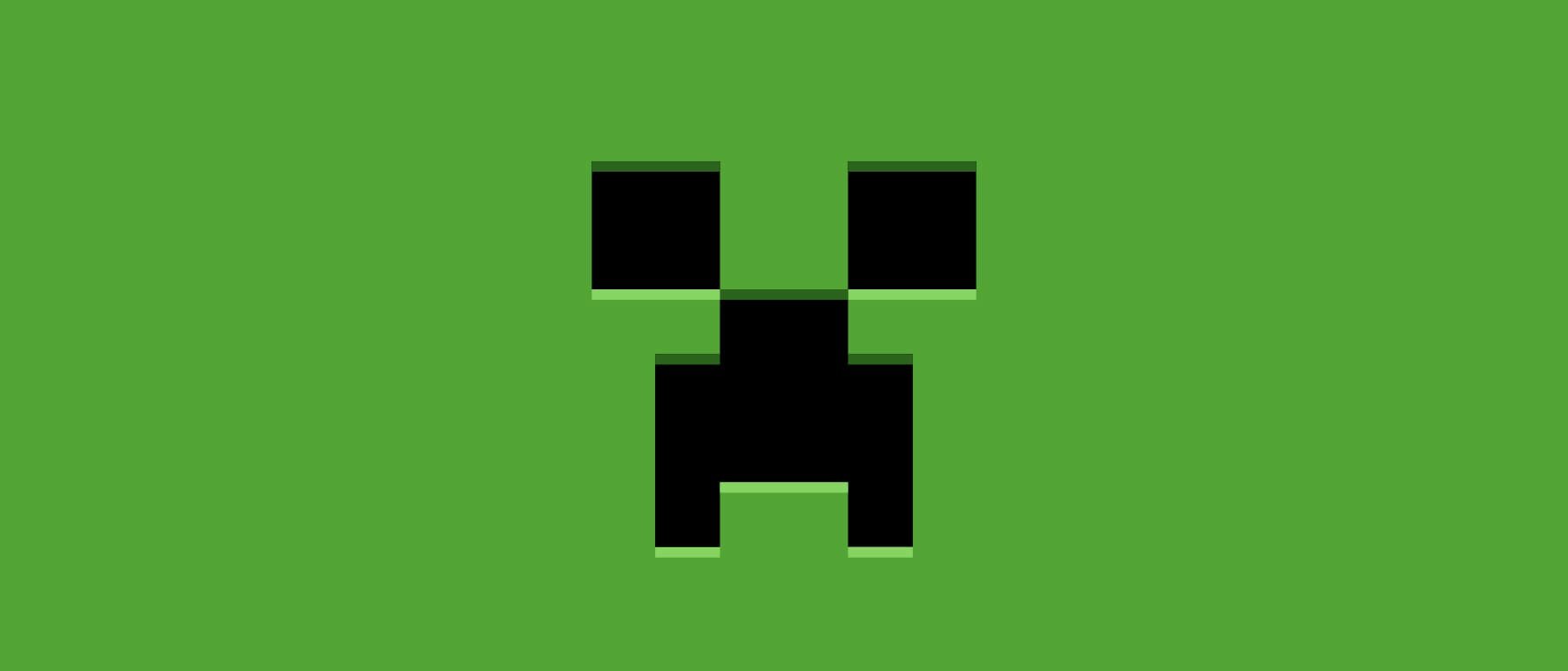Minecraft Java and Bedrock characters facing the same blocky world.