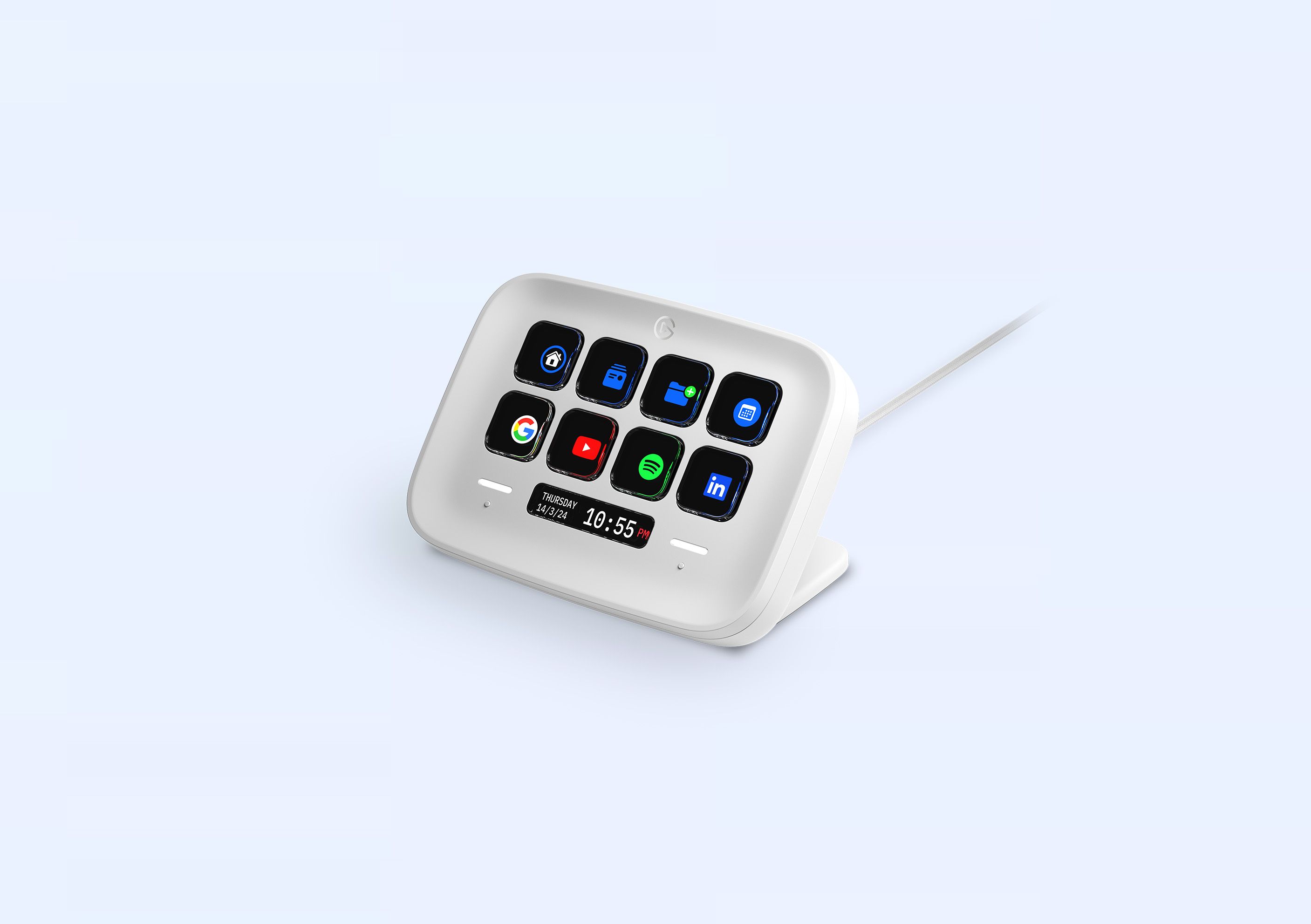 Stream Deck +ホワイト　ゴールドノブ Stream Deck +ホワイト ゴールドノブ Stream Deck+ White | FANATEC