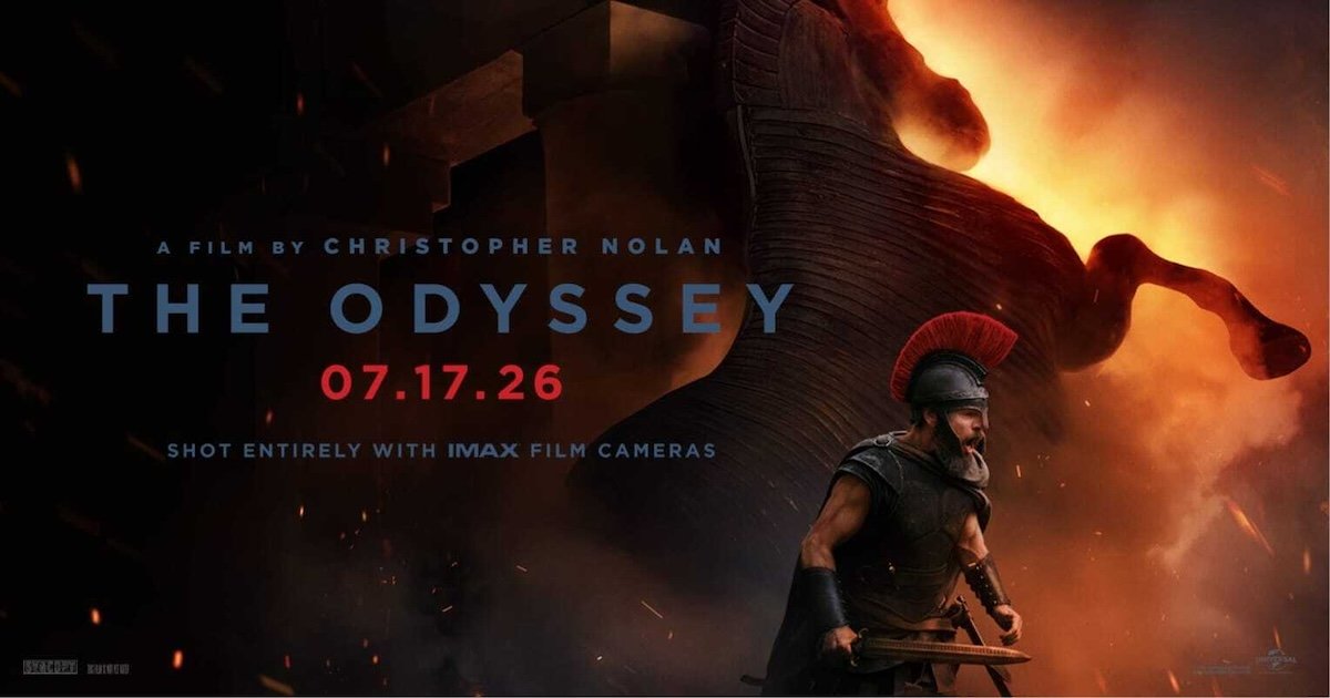 Official key art for Christopher Nolan's The Odyssey.
