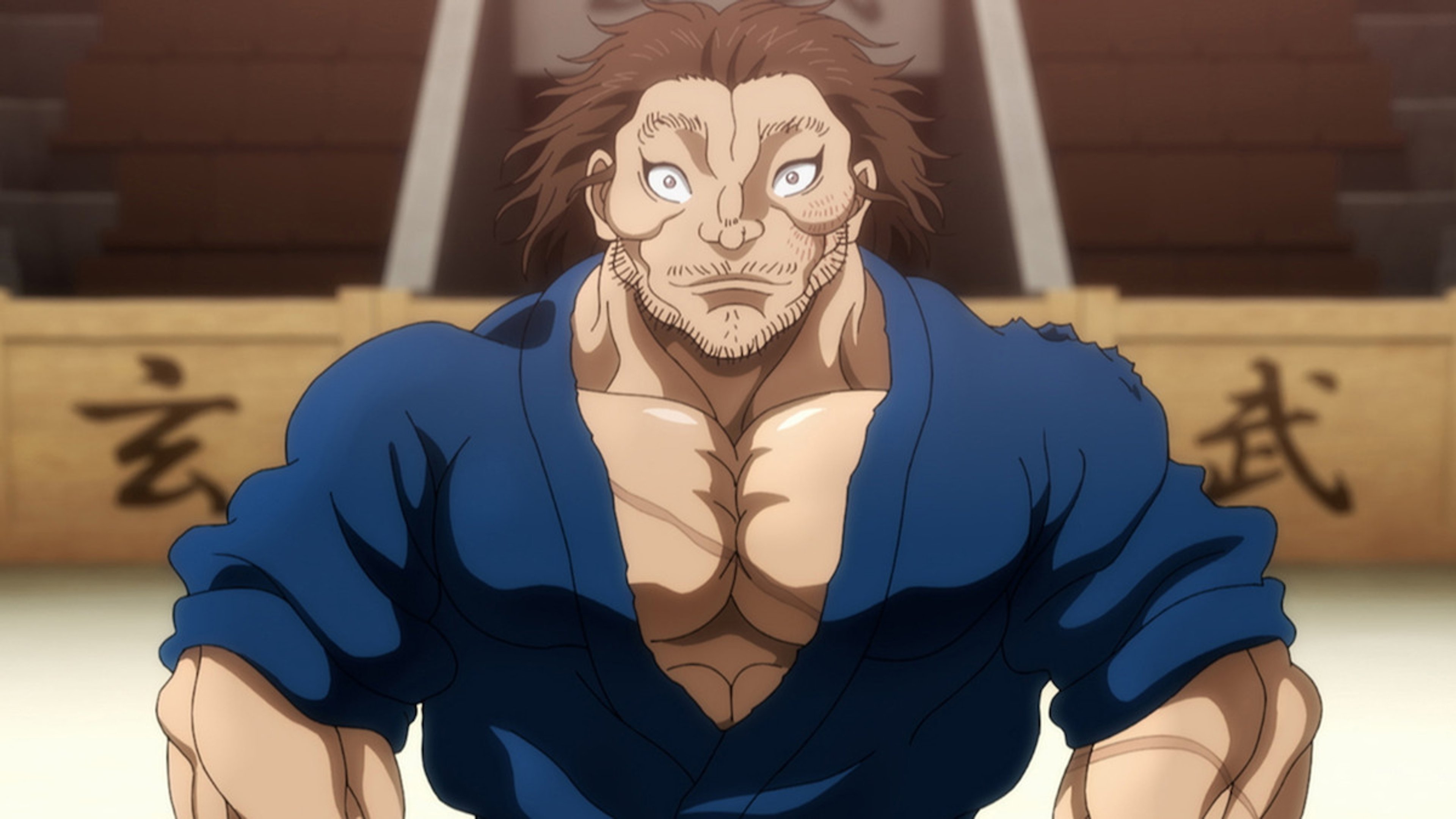 Official Netflix BAKI-DOU: The Invincible Samurai promotional still showing Musashi Miyamoto.