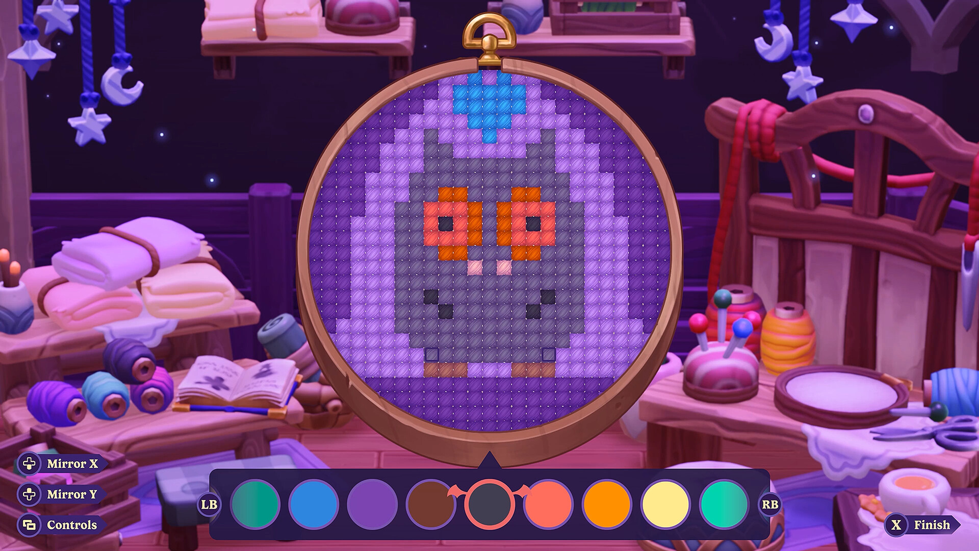 Moonlight Peaks gameplay screenshot from its official Steam page.