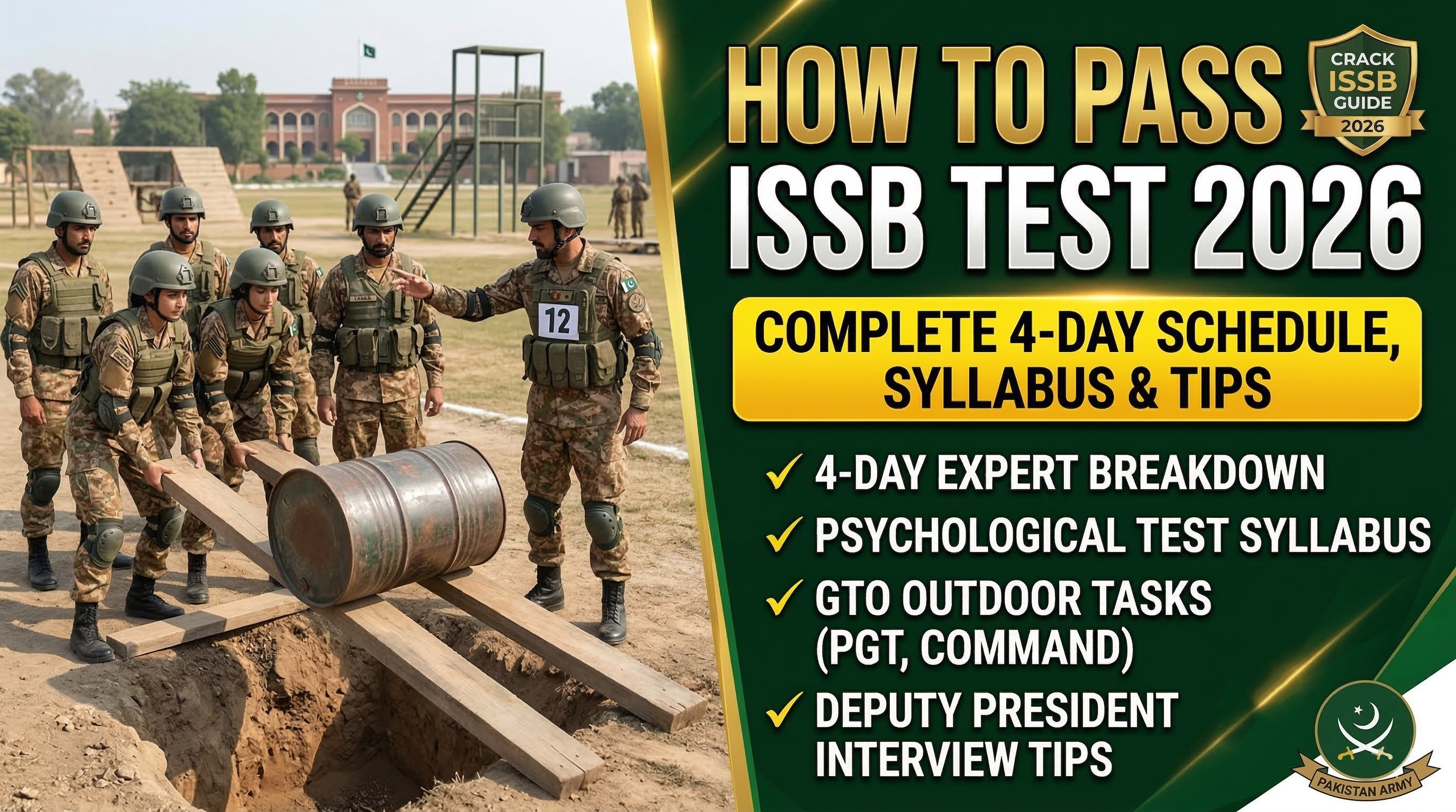How to Pass ISSB Test in 2026: 4-Day Schedule, Syllabus & Tips