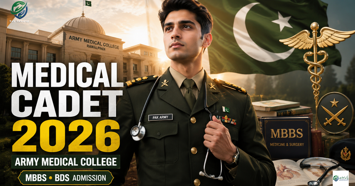 Join Pakistan Army as Medical Cadet 2026 – Registration, Eligibility, Admission & Selection Process