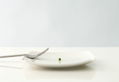En ert på en tallerken (www.colourbox.com)