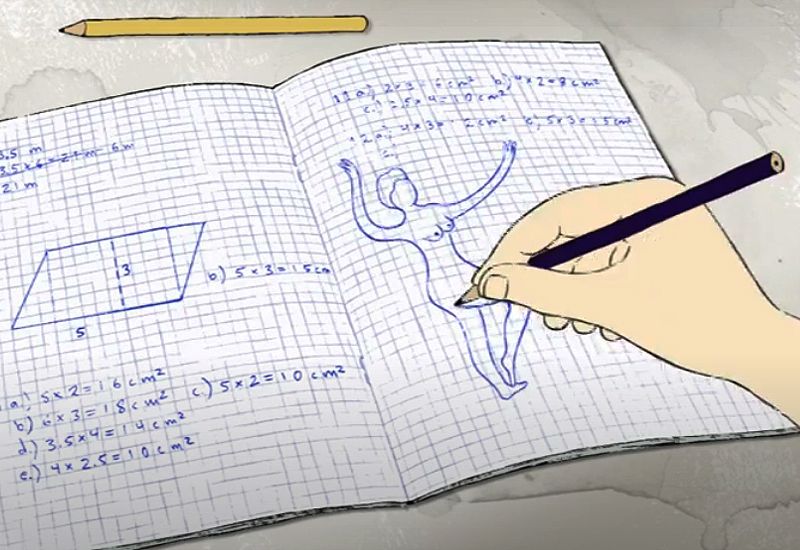 Tegner naken dame i skoleboka (rfsu.no)
